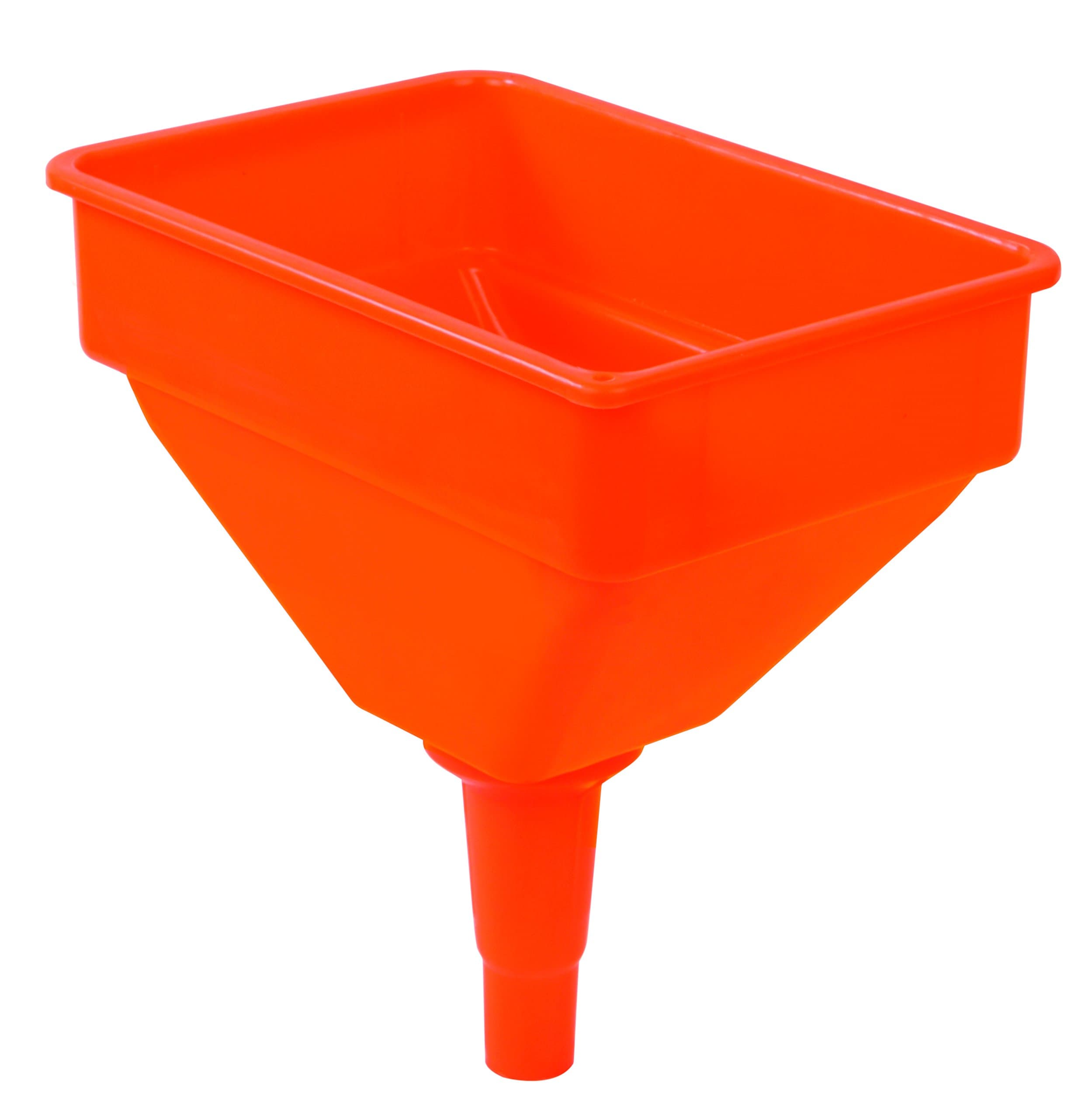 41931 High Flow Fuel and Oil Funnel with Filter Screen, 1.2-Gallon Capacity, Heavy-Duty Polypropylene Funnel for Diesel, Gasoline, Kerosene, Urea, Antifreeze, and Water