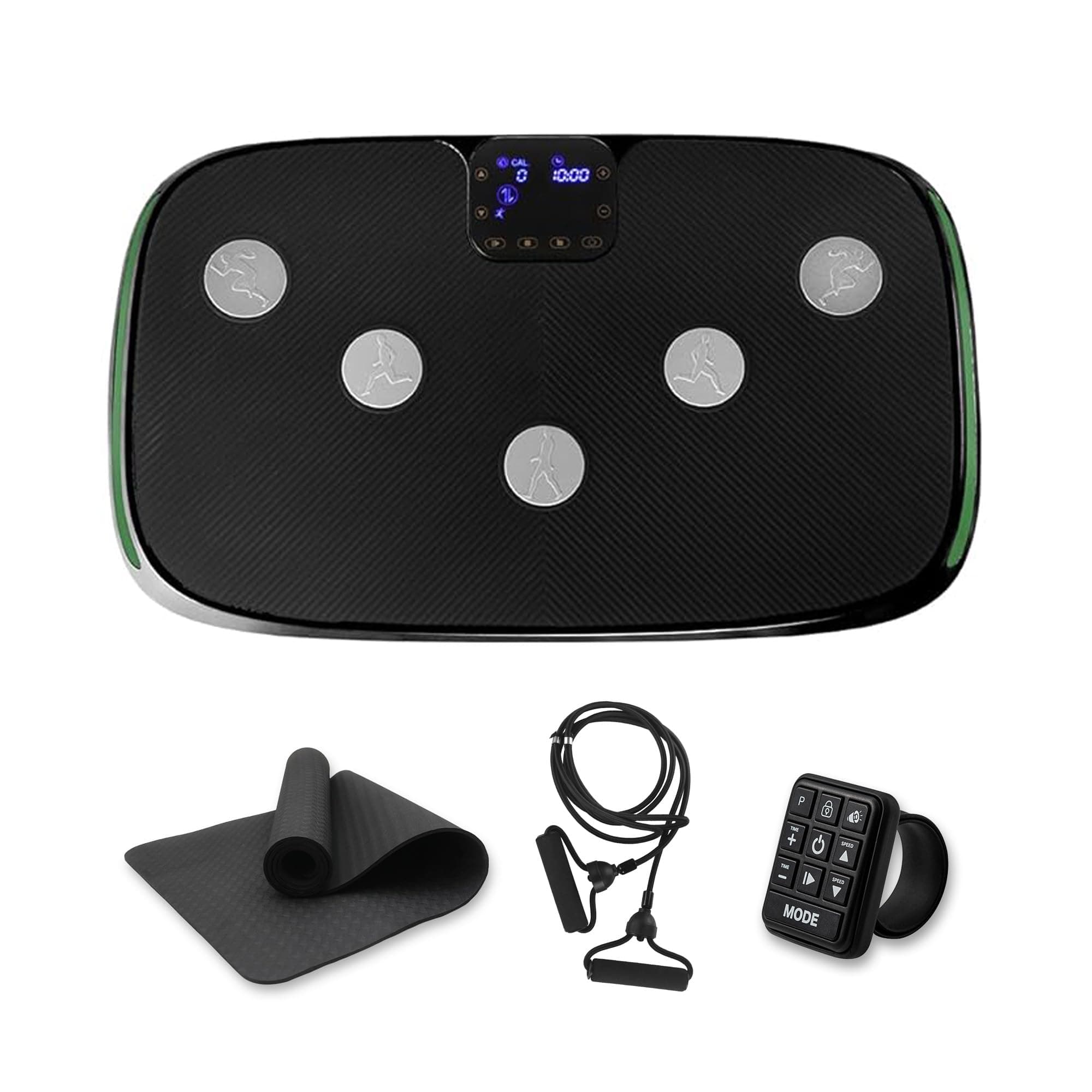 LifePro Vibration Plate Exercise Machine For Whole Body Weight Loss & Shaping | Rumblex 4D & 3D | Triple Motor Oscillation, Linear, Pulsation | Black | Built-in Bluetooth Speaker | Black