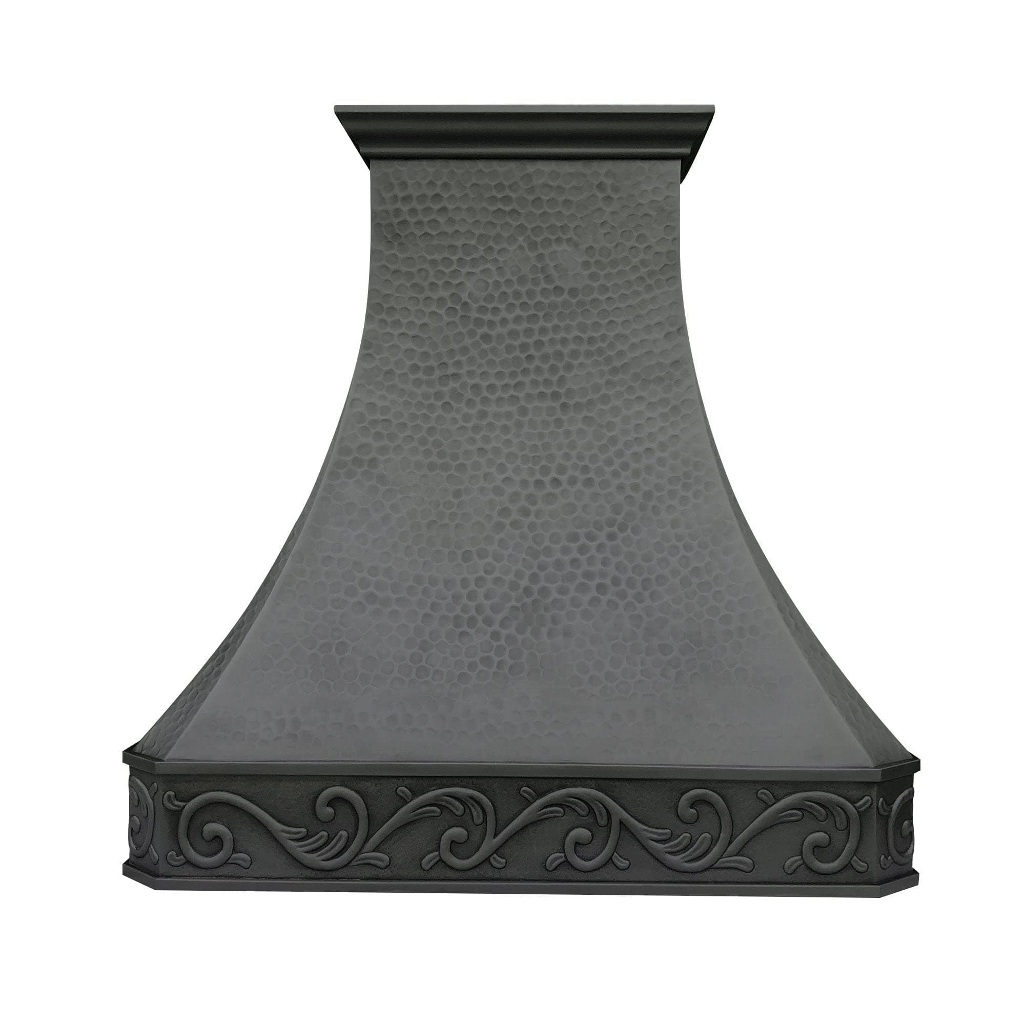 SINDA Hammered Copper Kitchen Oven Hood with Efficient Range Hood Insert, H3LLOI3039, 30"W x 39"H, Island Mount, Light Hammered-Oil Rubbed Bronze