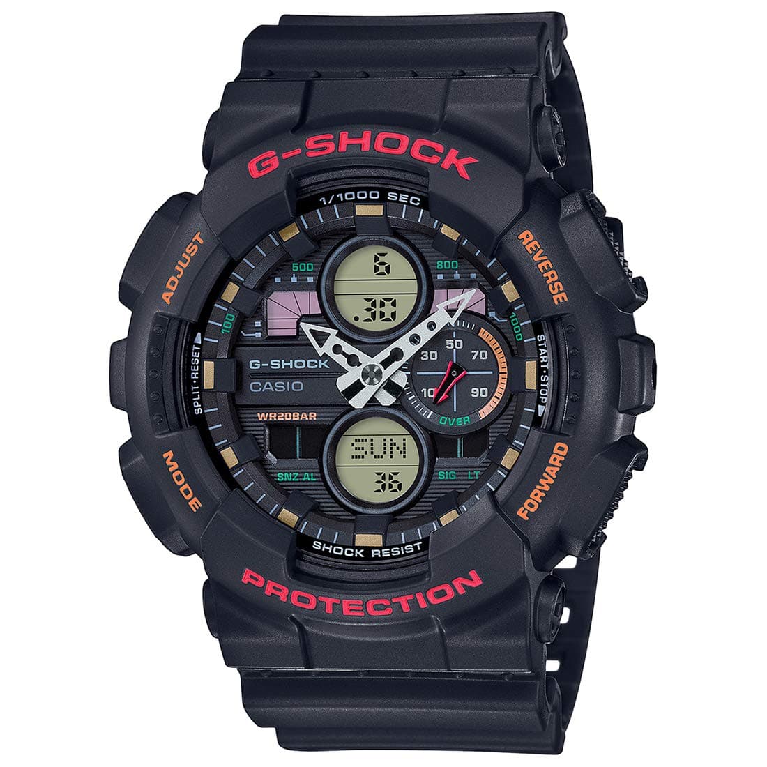 Casio G-Shock Analog-Digital Black Dial Men's Watch GA-140-1A4DR (G976)
