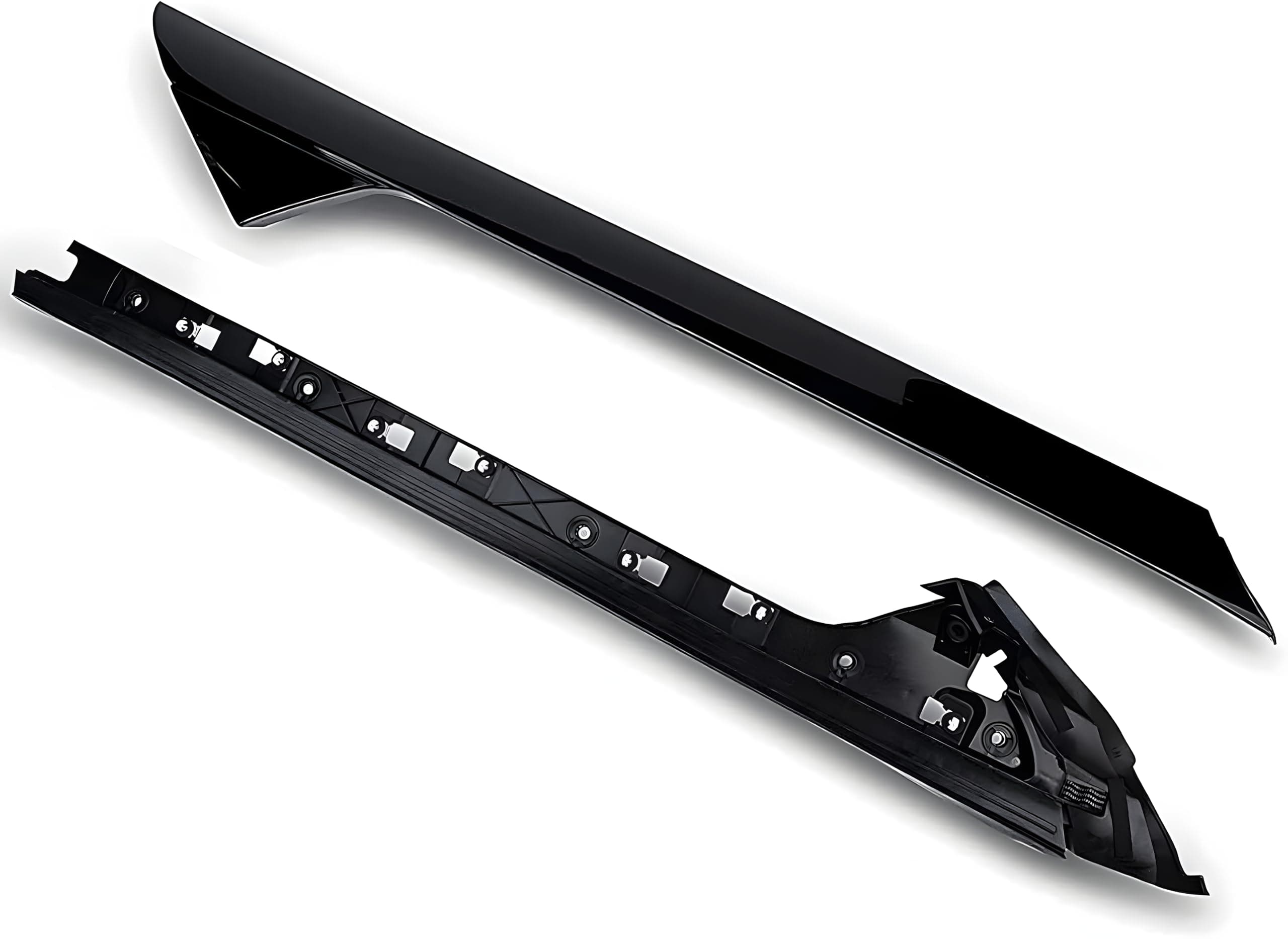 Gagsu Windshield A-Pillar Molding Left Driver Side 926-450 BB5Z7803137AB W/Side Tape Compatible with Ford Explorer 2011-2019 BB5Z7803145AA Front Windshield Outer Pillar Trim Molding (Outer and Inner)