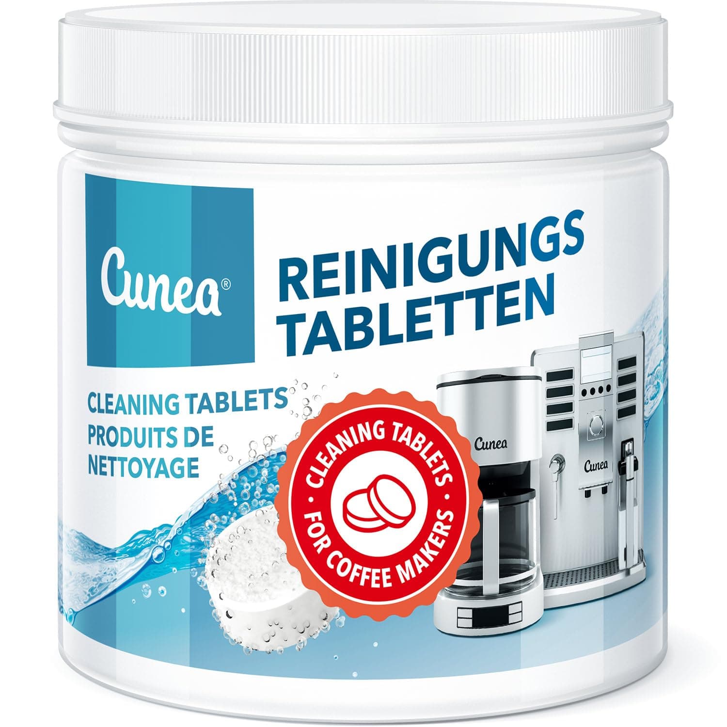 Cleaning tablets for coffee and espresso machine - 50x cleaner suitable for automatic coffee makers and capsule maschines