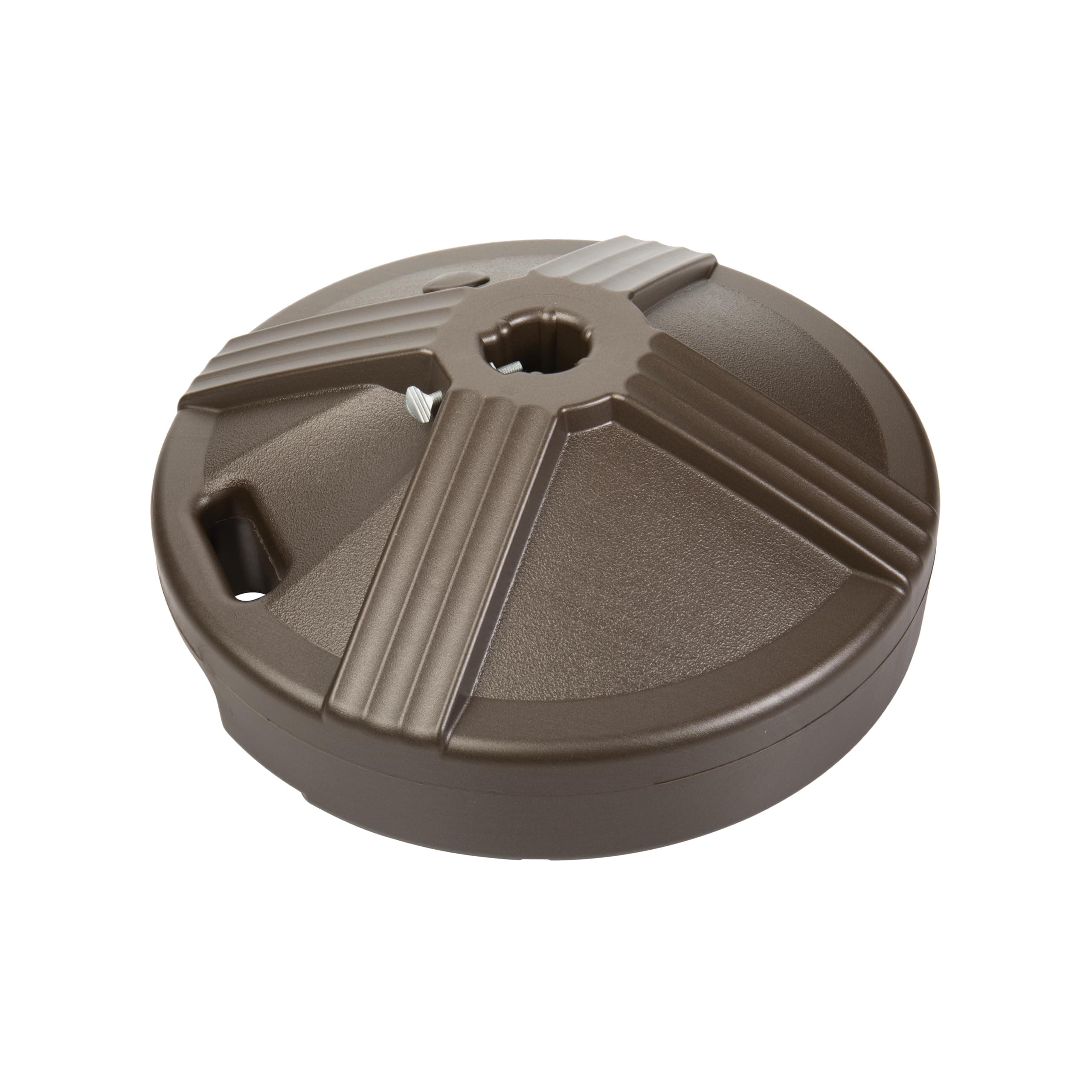 US Weight Durable Fillable Umbrella Base for Patio Table - 50 Pound Capacity Heavy Duty Adjustable Stand for Outdoor Umbrellas - Made in The USA