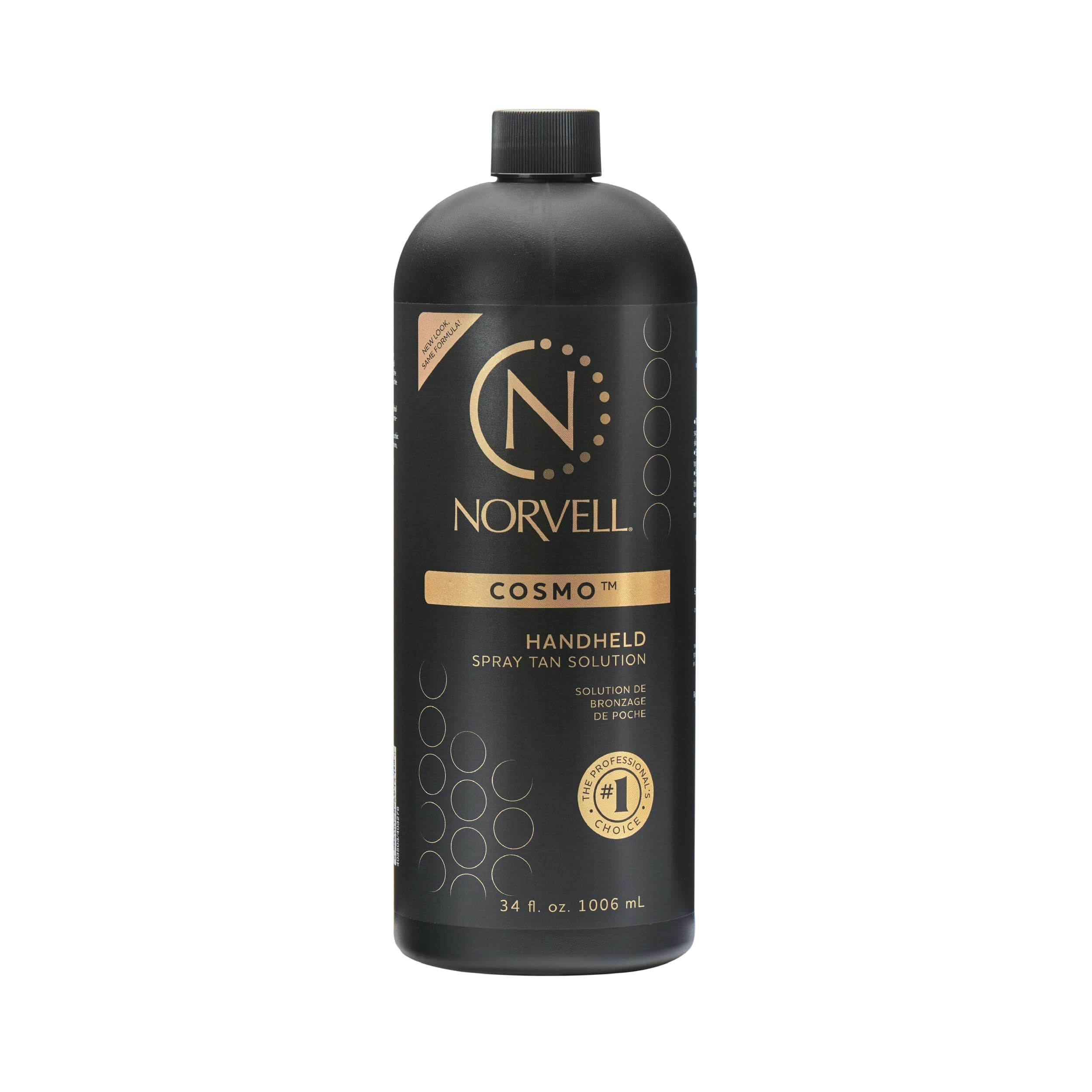 - Norvell Spray Tan Solution Cosmo 34 fl oz – Professional Sunless Tanning Formula With a Blend of Warm Brown & Cool Violet Brown Undertones, Long Lasting Handheld Self Tanning Spray