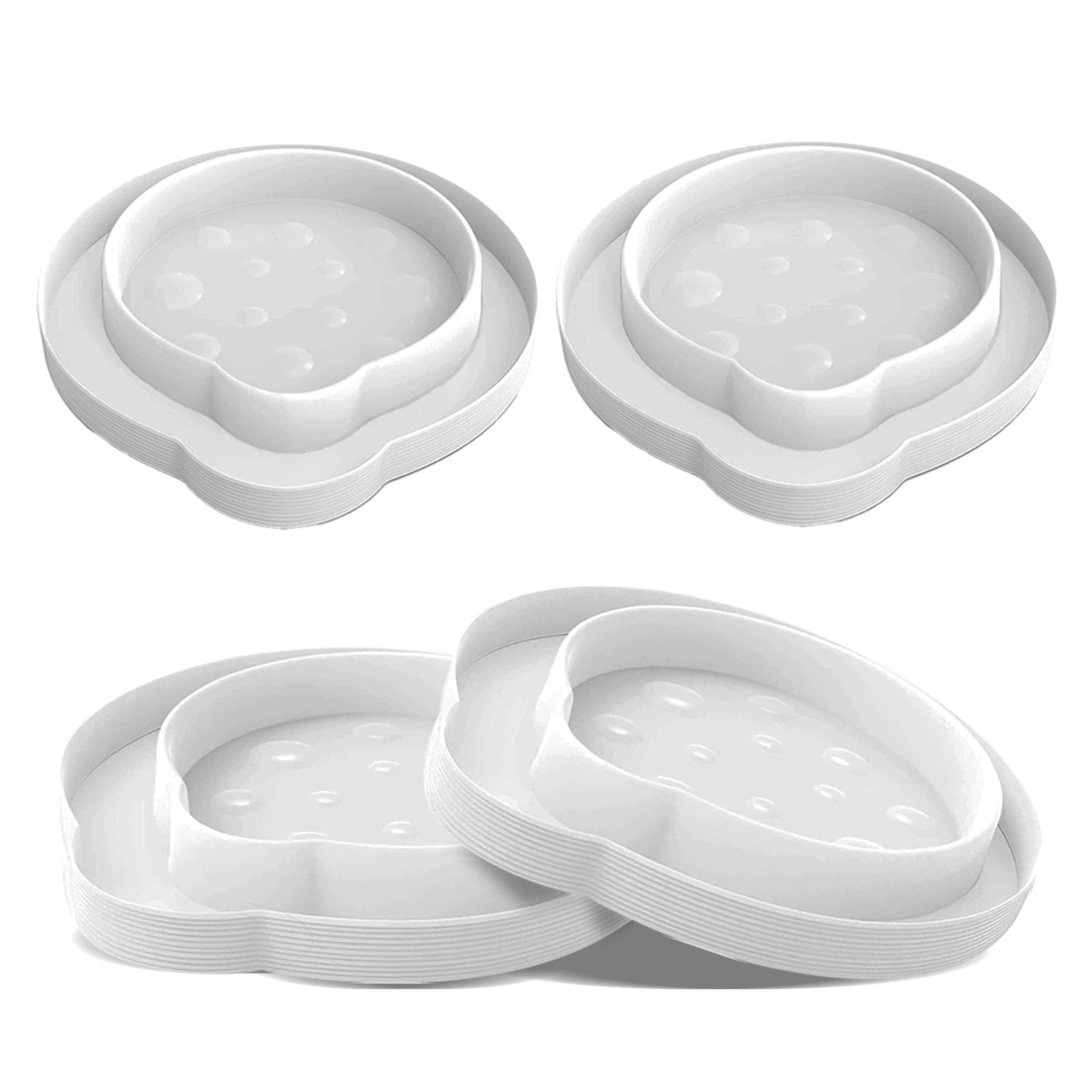 Bed Bug Detector and Interceptor - Safe, Eco-Friendly Bug Trap for Monitoring and Prevention, Effective Bed Bug Traps for Home Use, Pack of 4, White