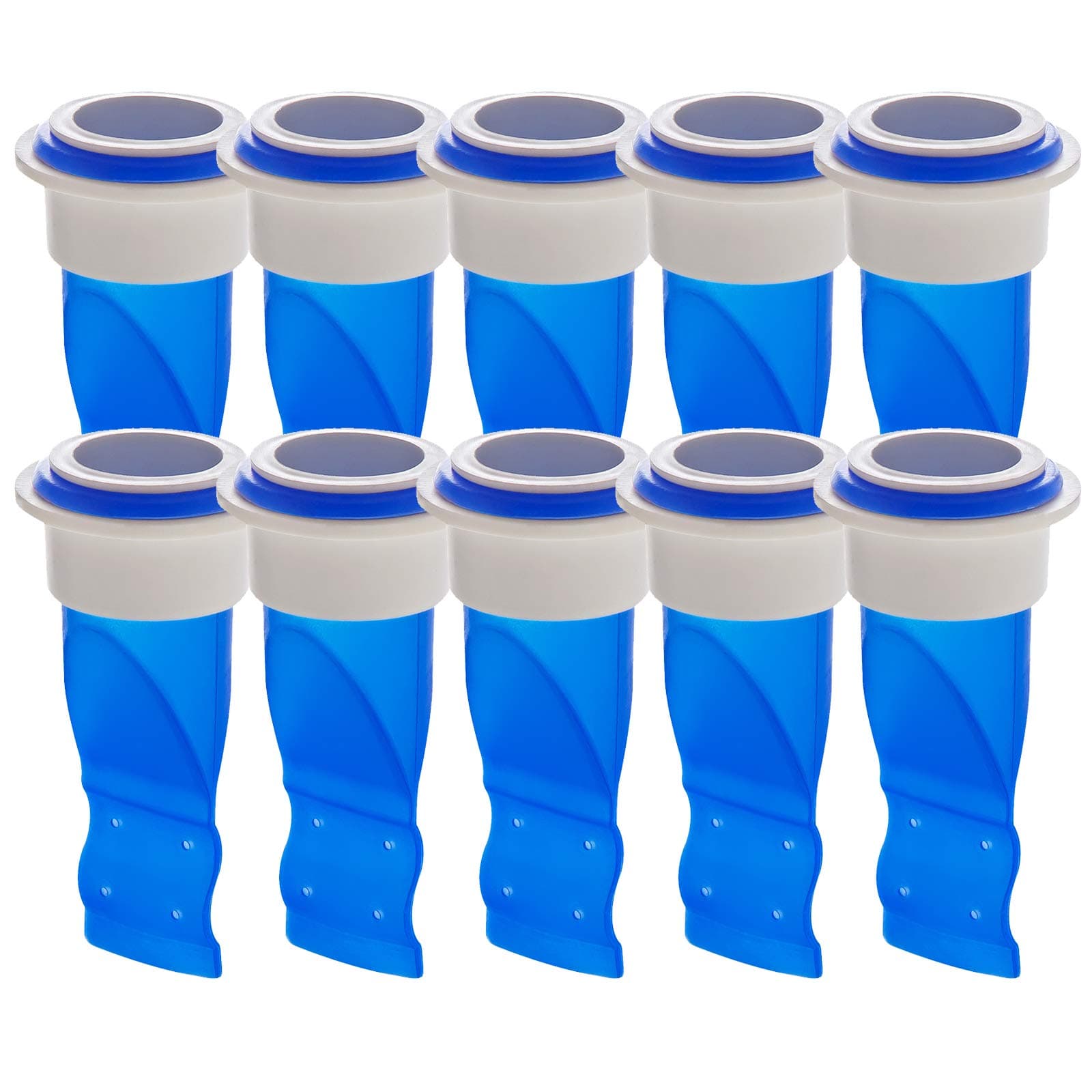 HLZC Drain Backflow Preventer, One Way Valve, Adjustable Silicone Sink Floor Drain Trap for Pipes Tubes in Toilet Bathroom Kitchen (Blue-10)