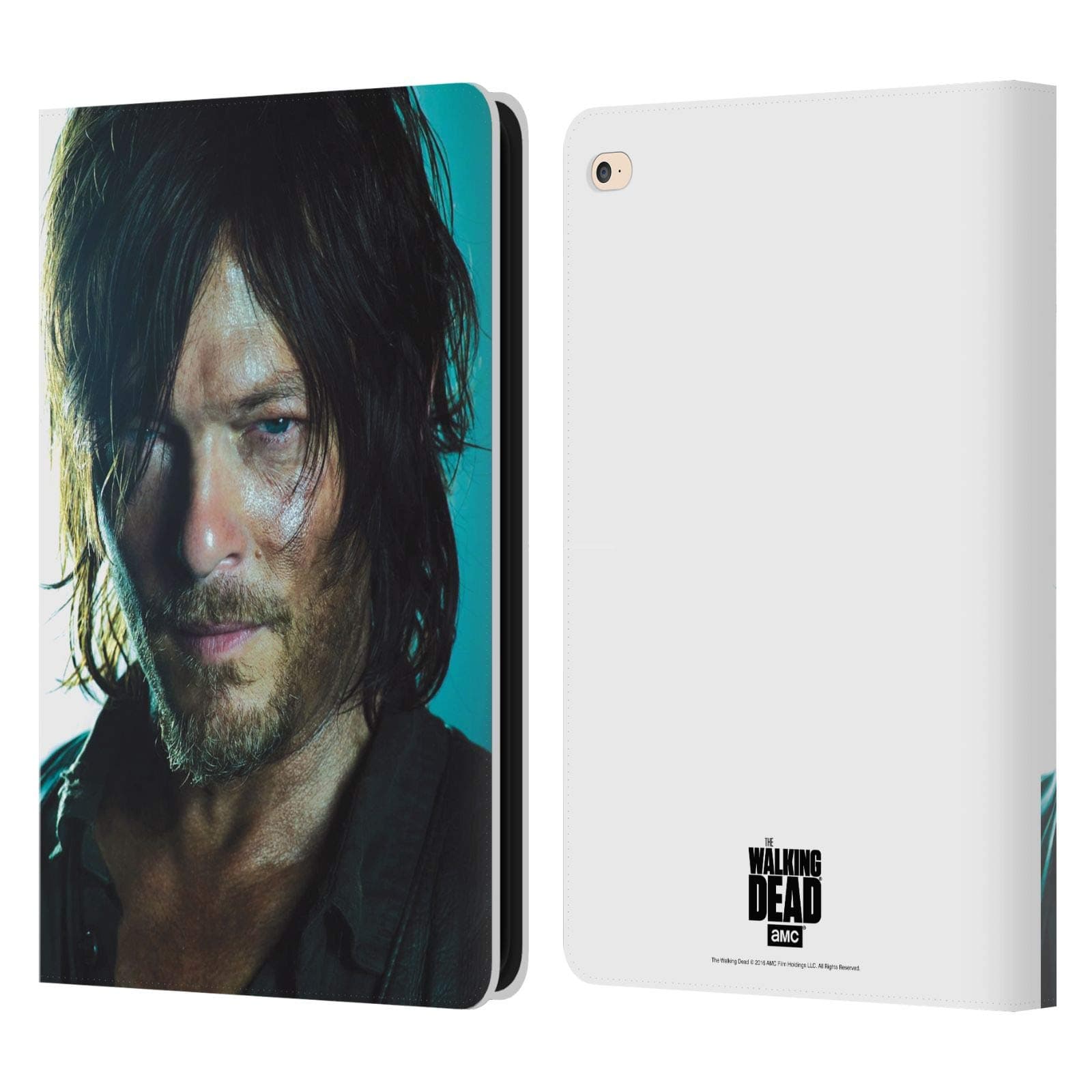 Head Case Designs Officially Licensed AMC The Walking Dead Daryl Characters Leather Book Wallet Case Cover Compatible with Apple iPad Air 2 (2014)