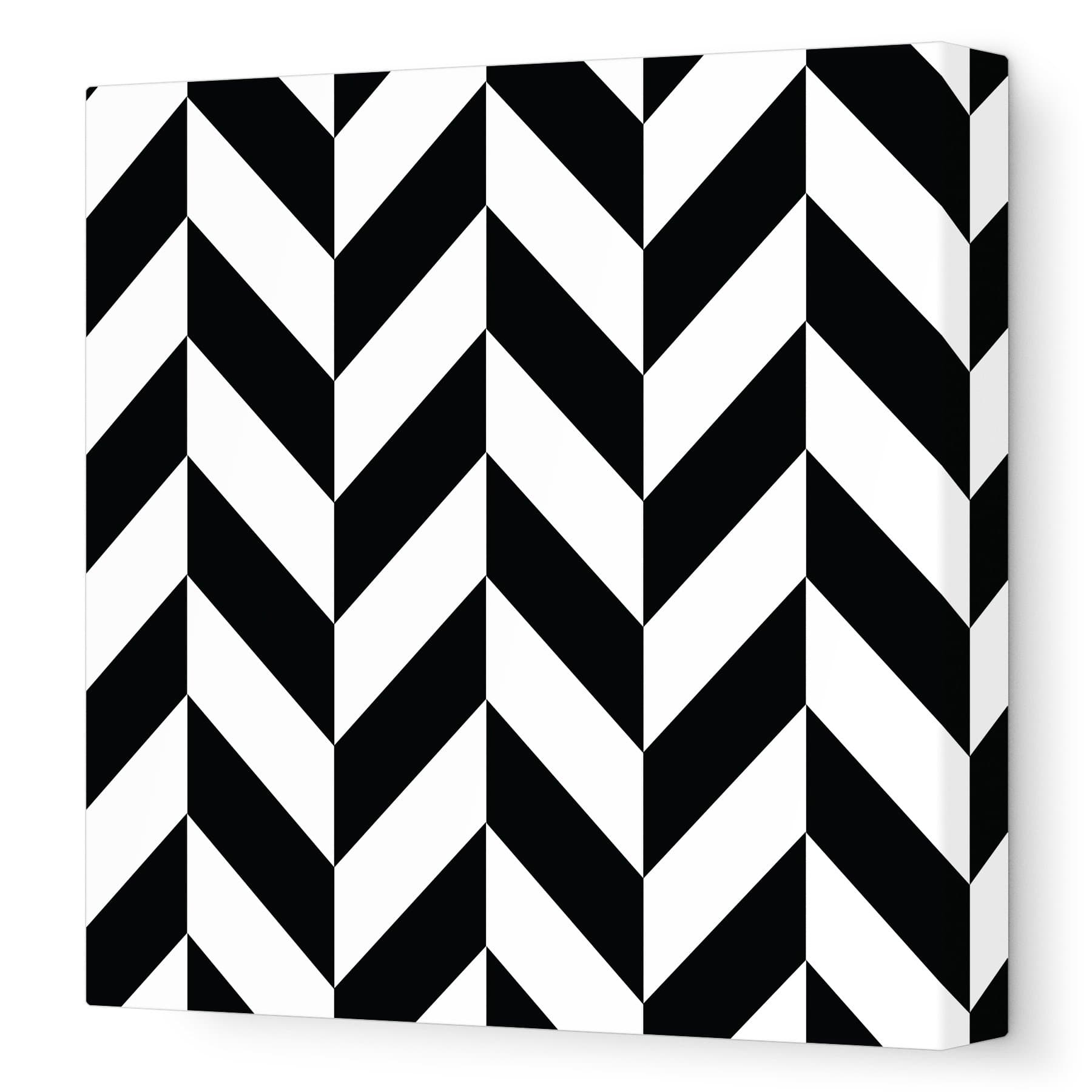 AvalisaStretched Canvas Nursery Wall Art, Pattern 220, Black, 18" x 18"