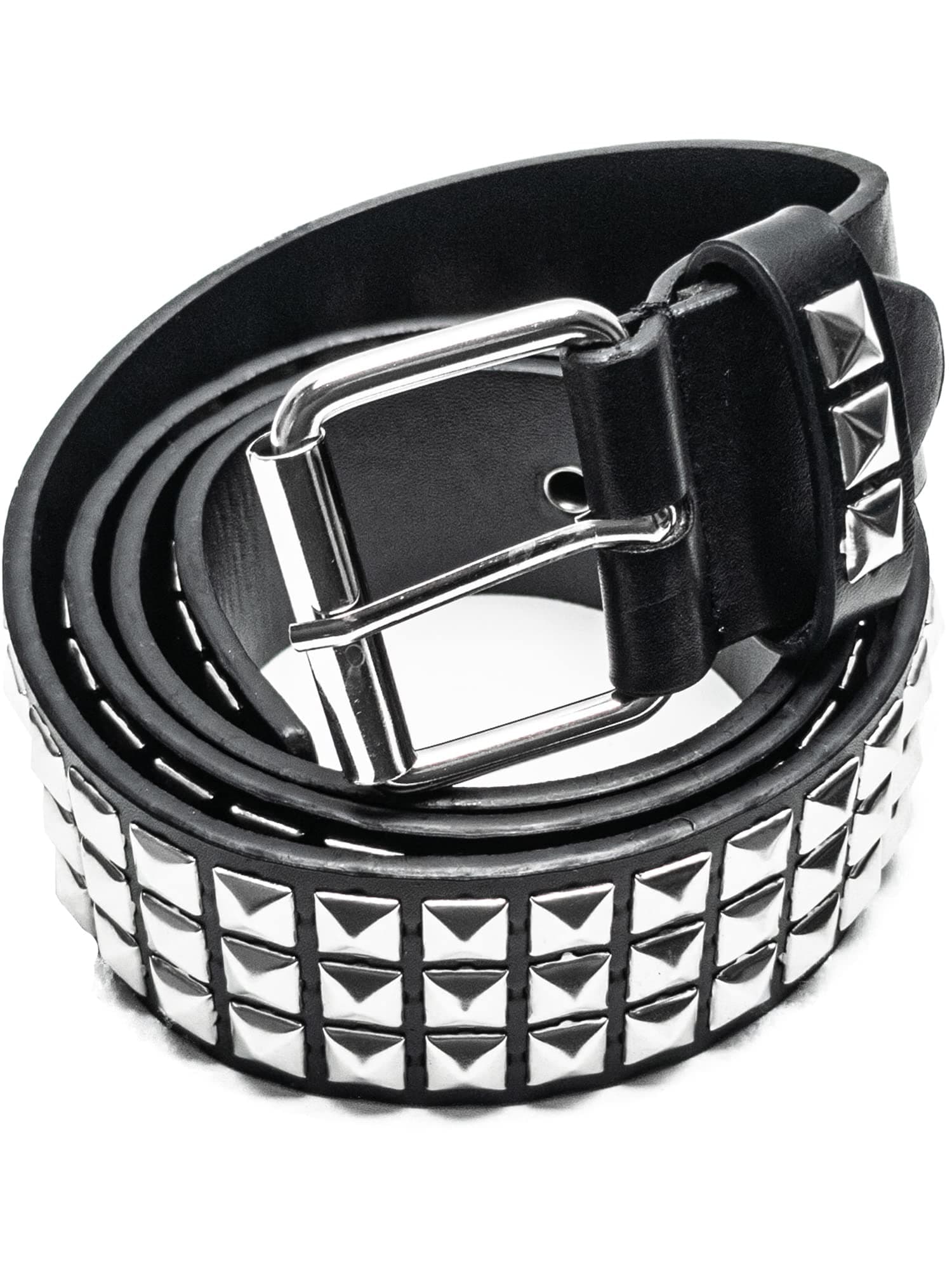 Punk Studded Belt for Women Rock Threads Goth Stud Pyramid Gothic Clothing, Black