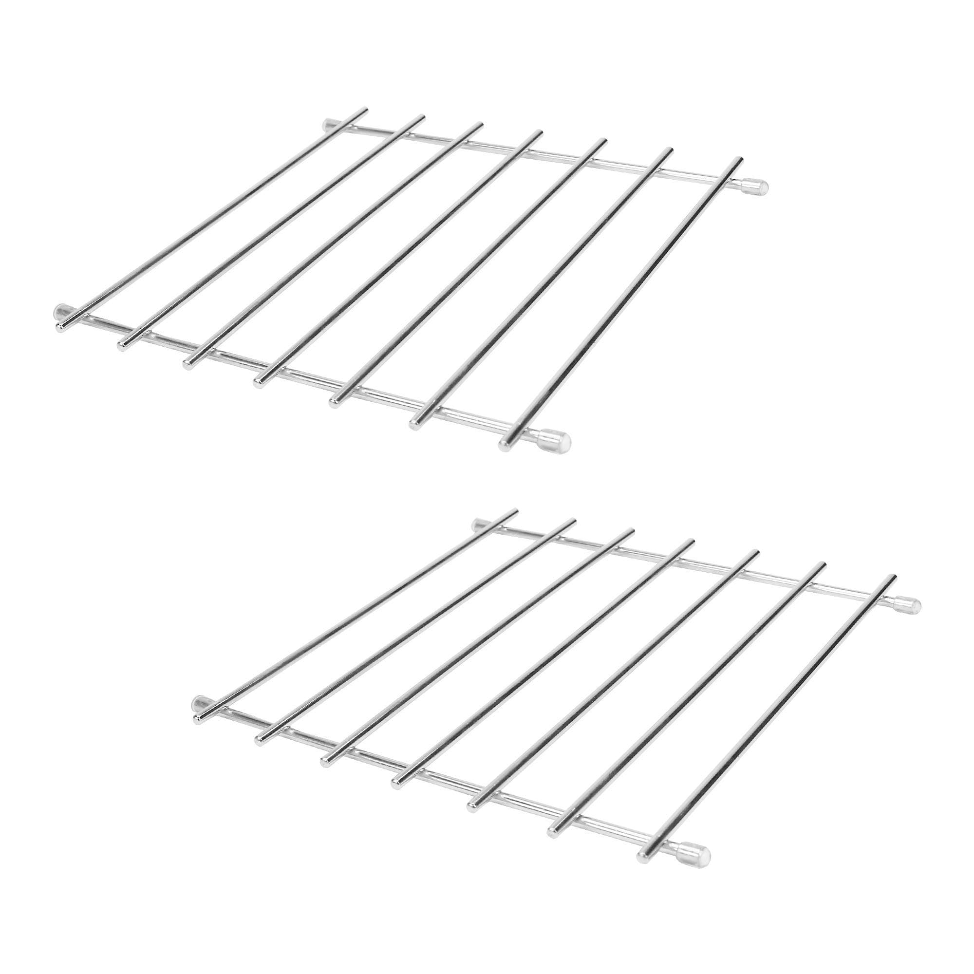 Square Trivets - Set of 2 | Pan Stand | Cooling Rack | Worktop Protector | Trivet for Hot Pans | Hot Plate Stand | M&W