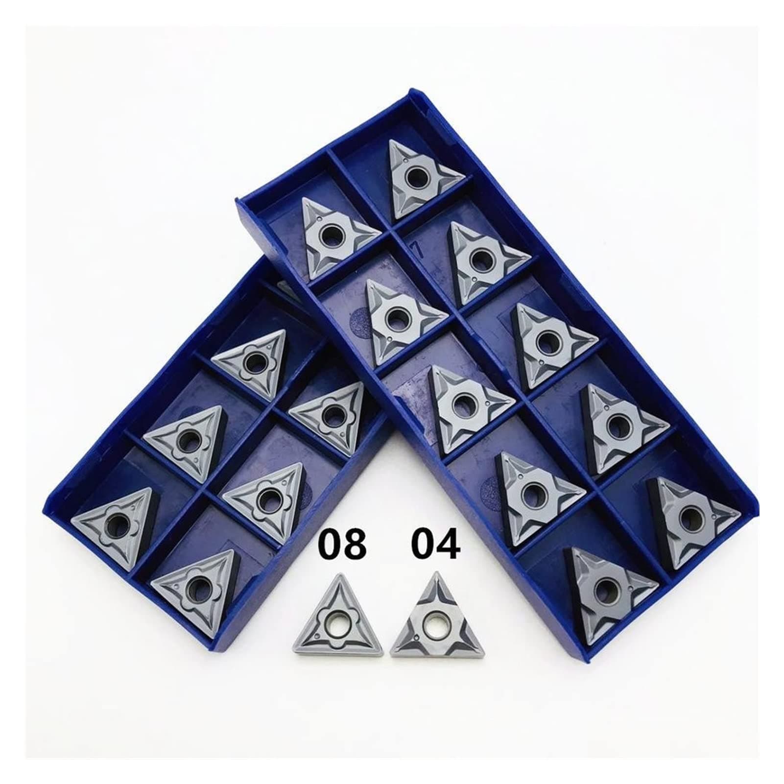 Carbide Insert External Turning Tool Cutting Insert Tool CNC Lathe Tool TNMG SENMIAO-TH (Angle : 20PCS, Insert Width(mm) : TNMG160408 NN LT10)