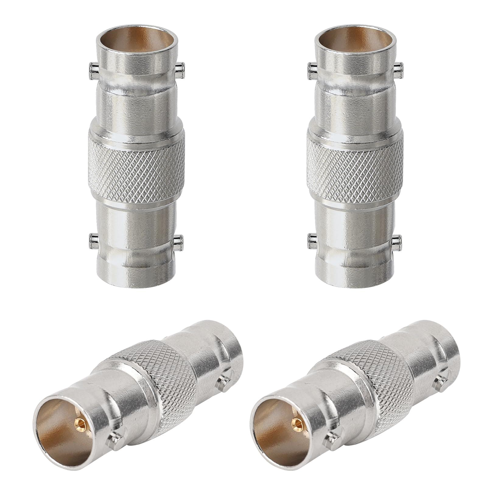 SDI Connector 4PCS 75 Ohm BNC Adapter BNC Female to Female Barrel Connector for HD-SDI/3G-SDI/4K/8K SDI Video Camera Cable