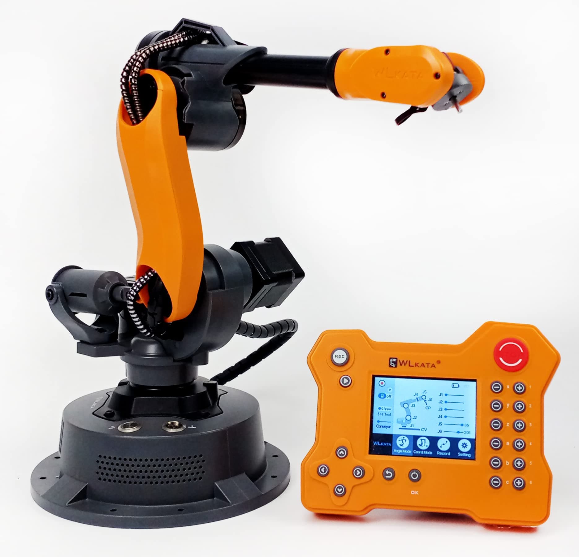 wlkata Mirobot 6DoF Mini Industrial Robotic Arm Professional Kit Programmable Lightweight Desktop Robotic Arm for K12 or 3D Printer