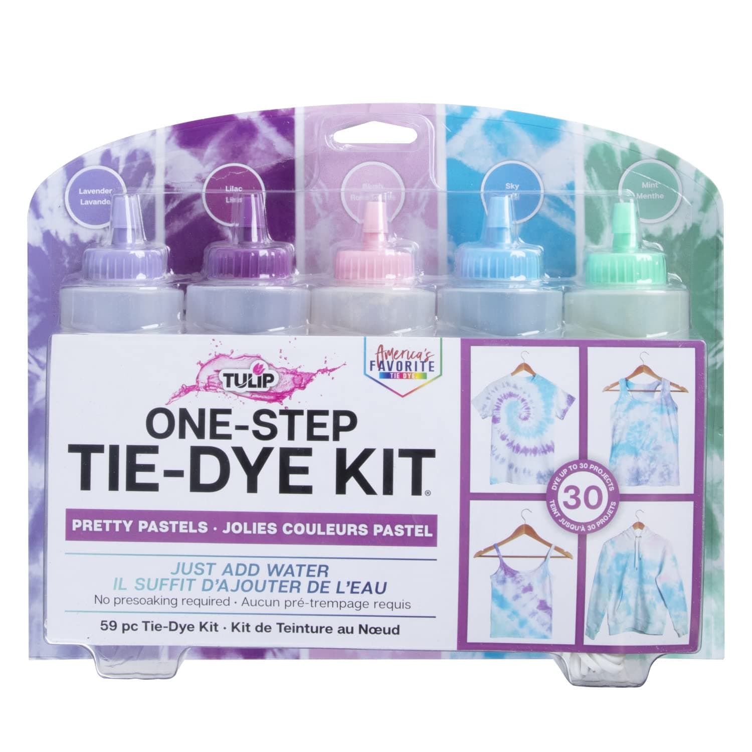 One-Step Tie-Dye Kit 5 Color Kit Tie Dye, Pretty Pastels