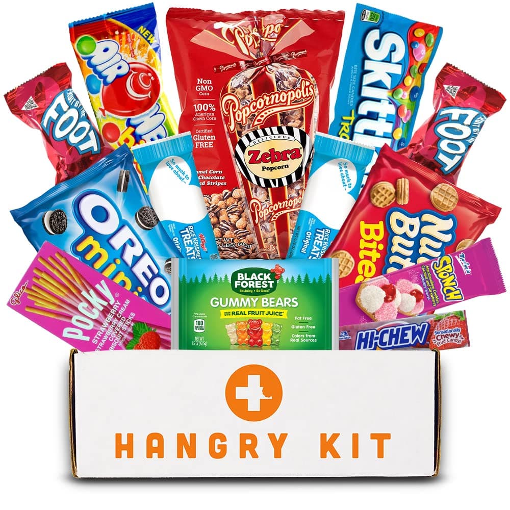 HANGRY KIT® - Sweet Kit - Snack Sampler - Care Package - Gift Pack - Variety of 13 Cookies, Crackers & Fruit Snacks Included