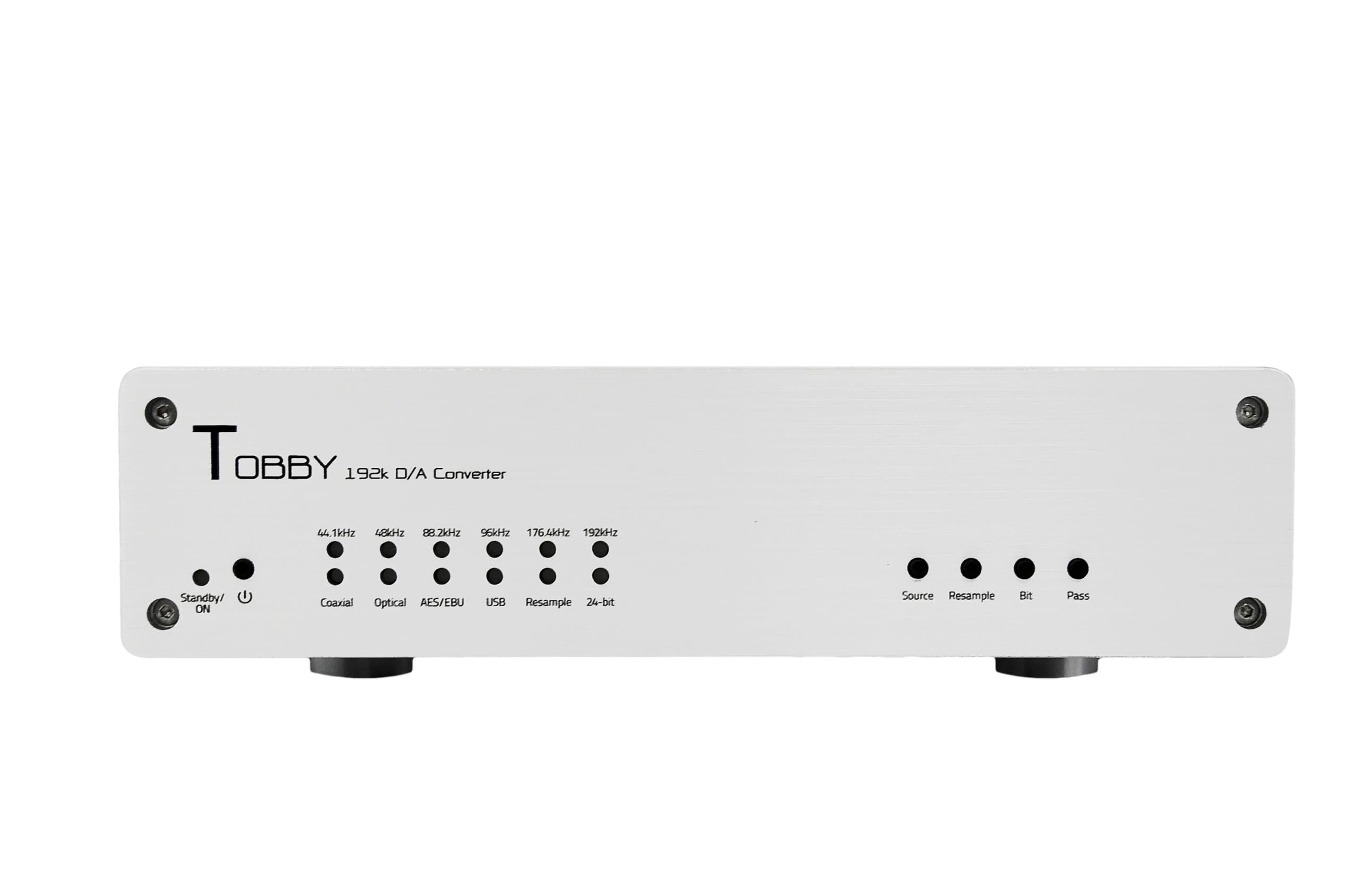 Tobby is a 192k D/A Converter with a dual-DAC chip.