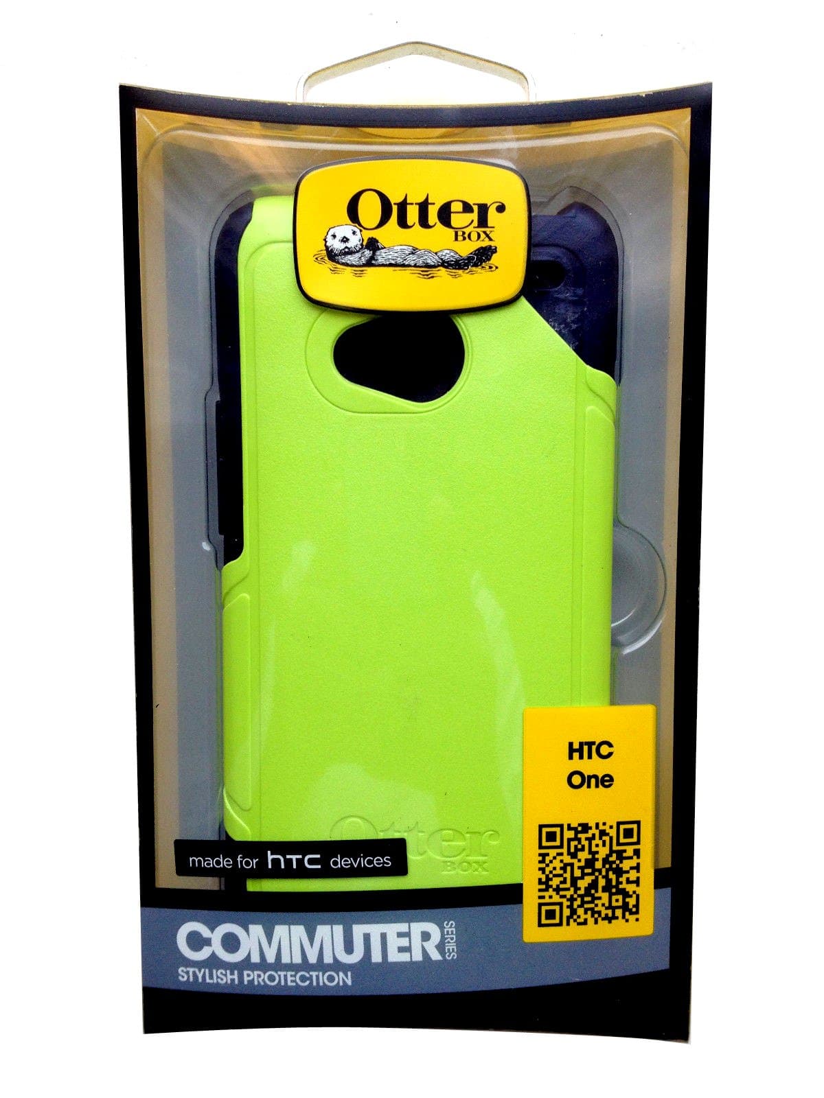 OTTERBOX COMMUTER SERIES Hybrid Case for HTC One - 1 Pack - Retail Packaging - Punked
