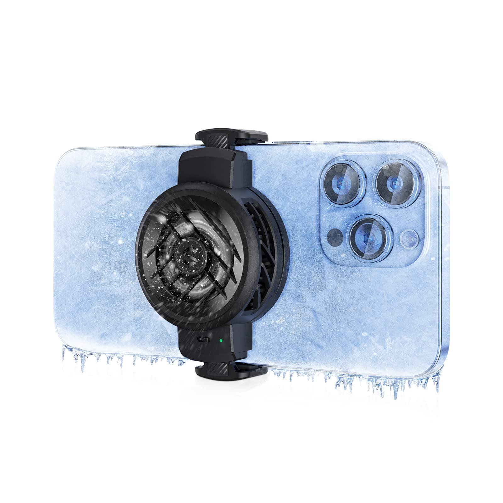 Black Shark Phone Cooler FunCooler 3, Mobile Phone Cooling Fan Lightweight Quiet Cellphone Radiator for 2.71-3.34 inches iPhone/Android Gaming