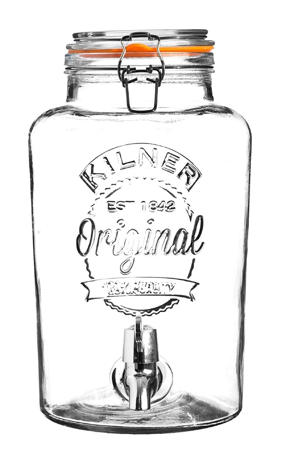 Kilner Lid Top Round Drinks Dispenser, 8 Litre
