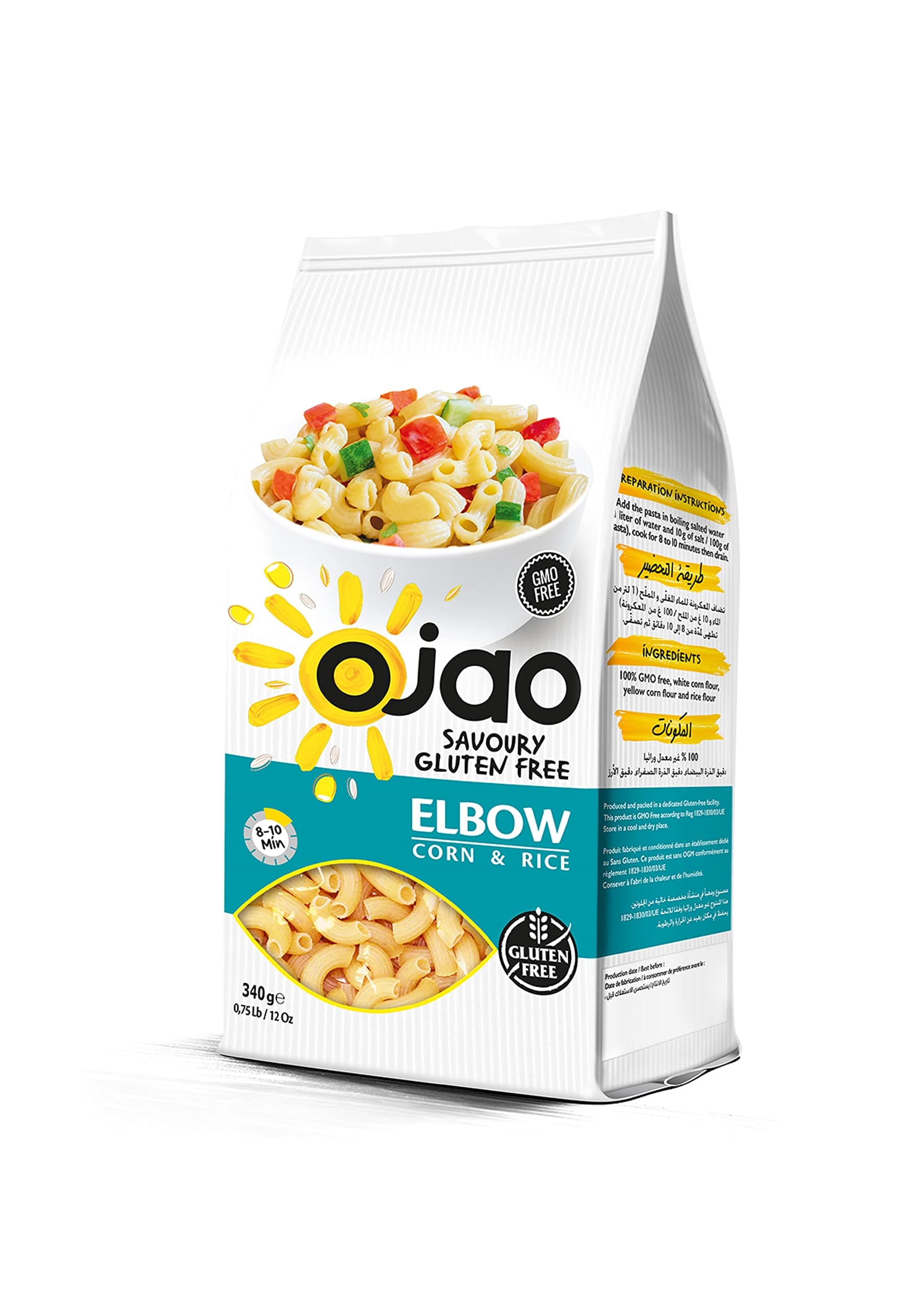 – OJAO BARAKA MACARONI MANUFACTURING ELBOW Gluten Free Pasta 340gms