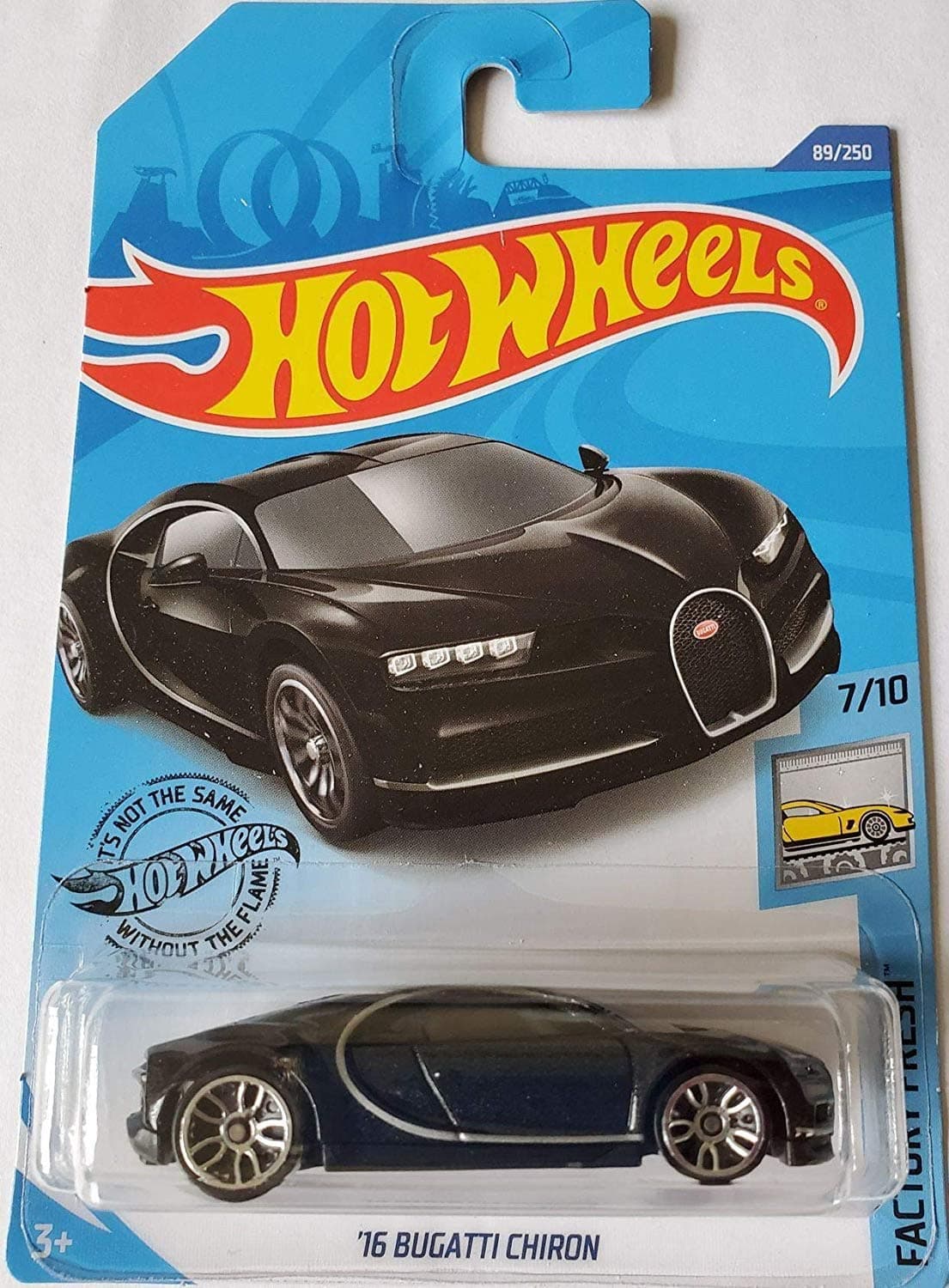 Hot Wheels 16 Bugatti Chiron Toy Car (Black)