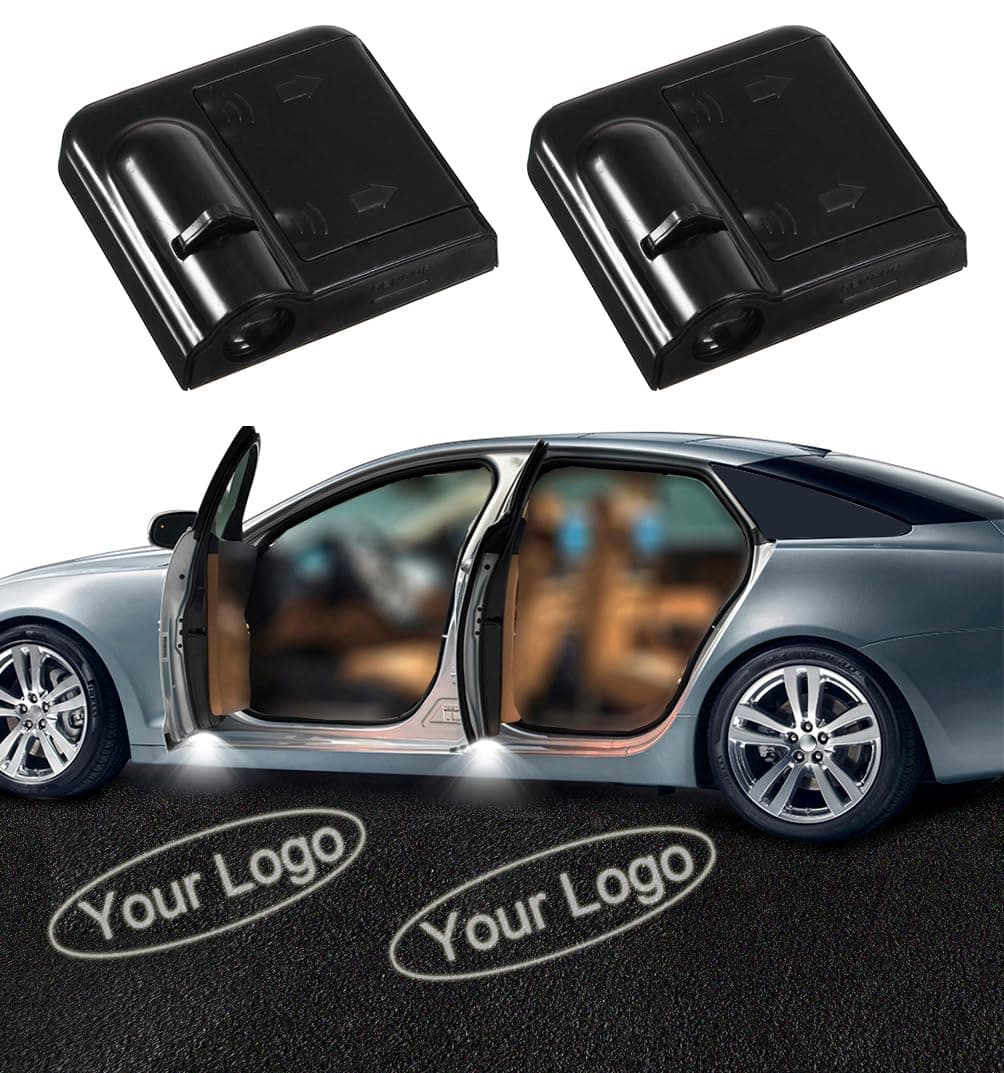 NewL 2Pcs Custom Logo LED Projector Car Door Step Courtesy Welcome Lights