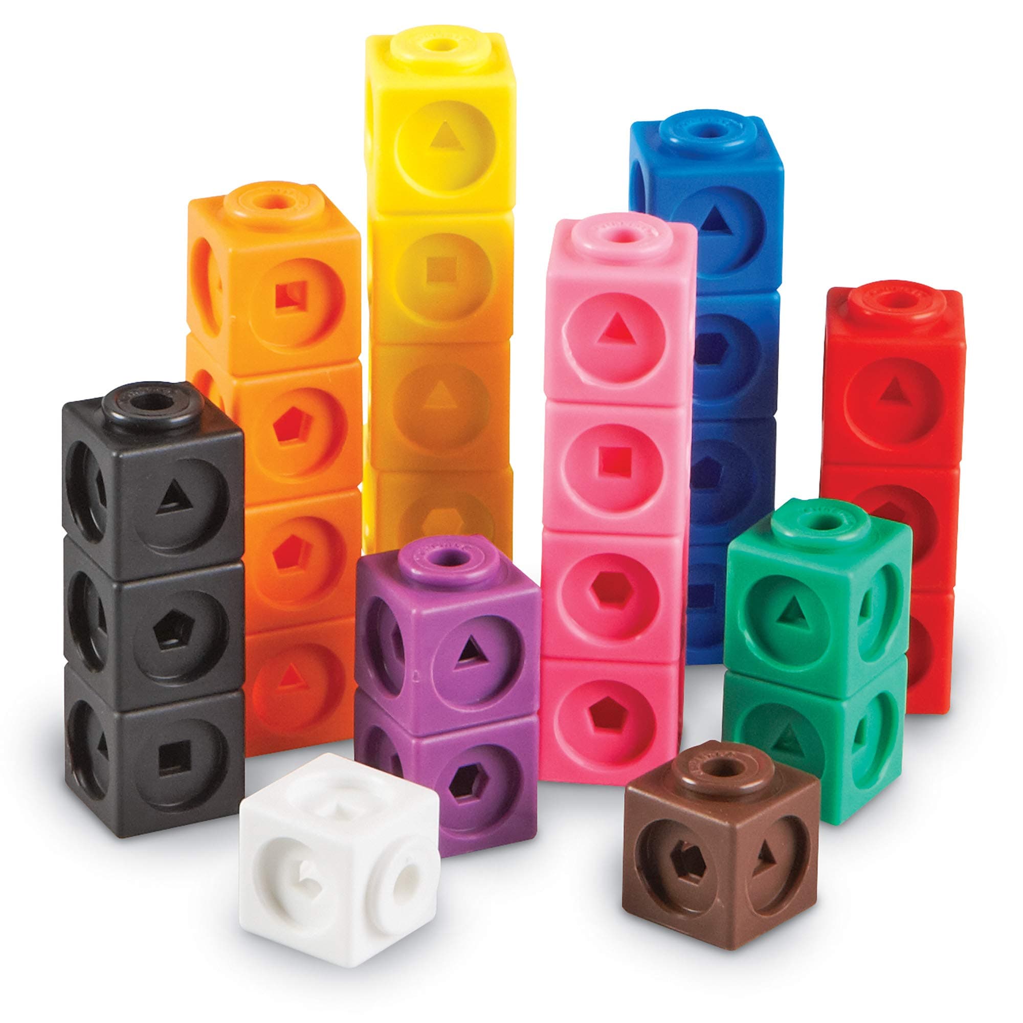 Learning Resources MathLink Cubes – Set of 100, Ages 5+, Counting Blocks for Early Maths Skills, Linking Cubes for Addition, Subtraction & Patterning