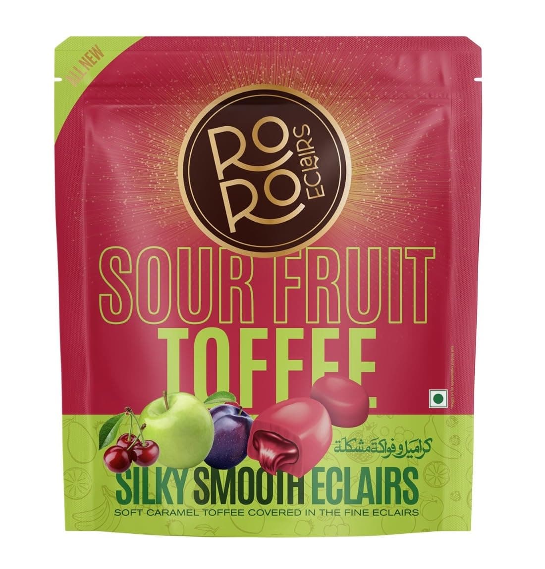 RoRo Eclairs | Sour Fruit Toffee | Silky Smooth Eclairs - 700g