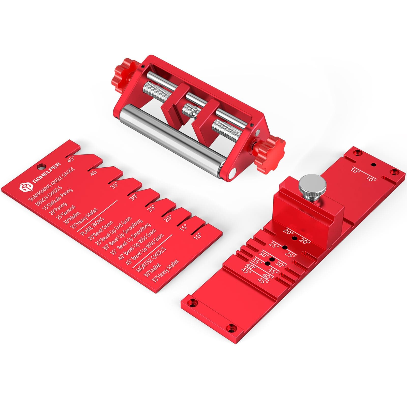 Honing Guide for Chisels and Planes Chisel Sharpening Kit Guide, Chisel Sharpener Jig, Fits Chisels or Planer Blades