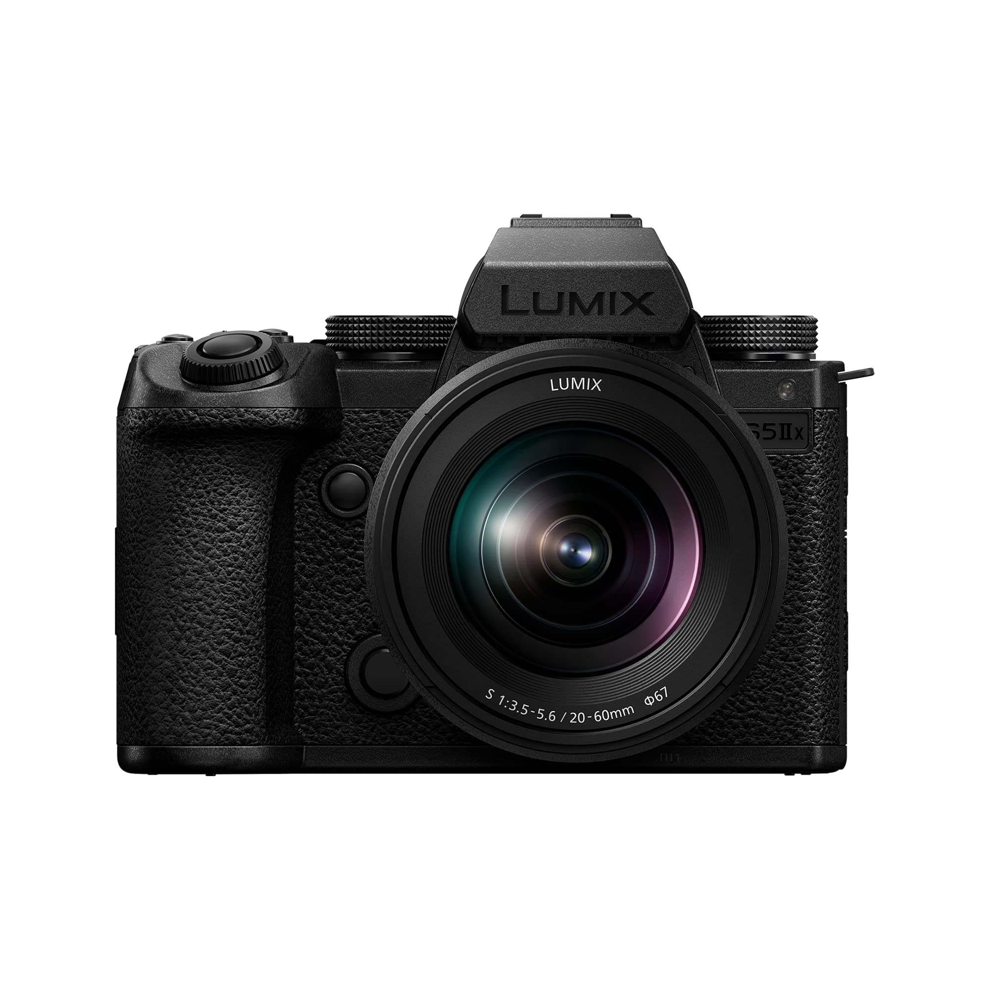 LUMIX S5IIX Mirrorless Camera, 24.2MP Full Frame with Phase Hybrid AF, Unlimited 4:2:2 10-bit Recording, 5.8K Pro-Res, RAW Over HDMI, IP Streaming with 20-60mm F3.5-5.6 Lens - DC-S5M2XKK
