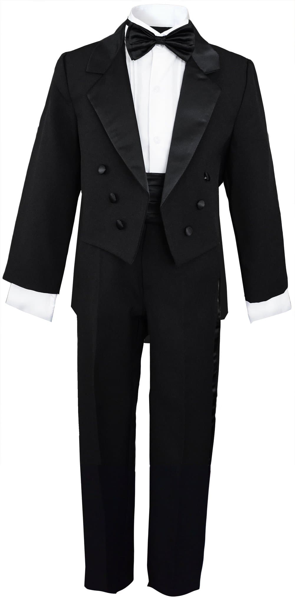 Boys Black Tuxedo with Tail Outfit Set