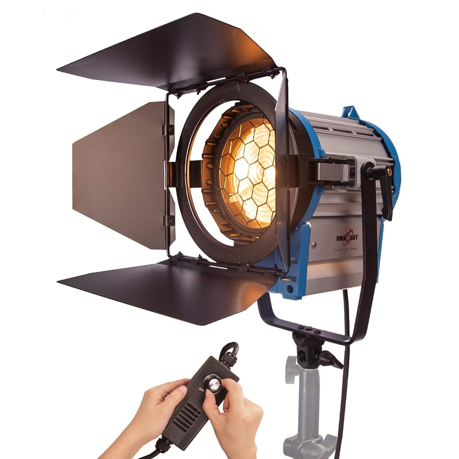 Video Lighting Kit: 1x 1000W 3200K Studio Light Dimmer Lamp and 1x Photography Light Bulb Halogen for Live Streaming Filming Shooting, Lighting Set