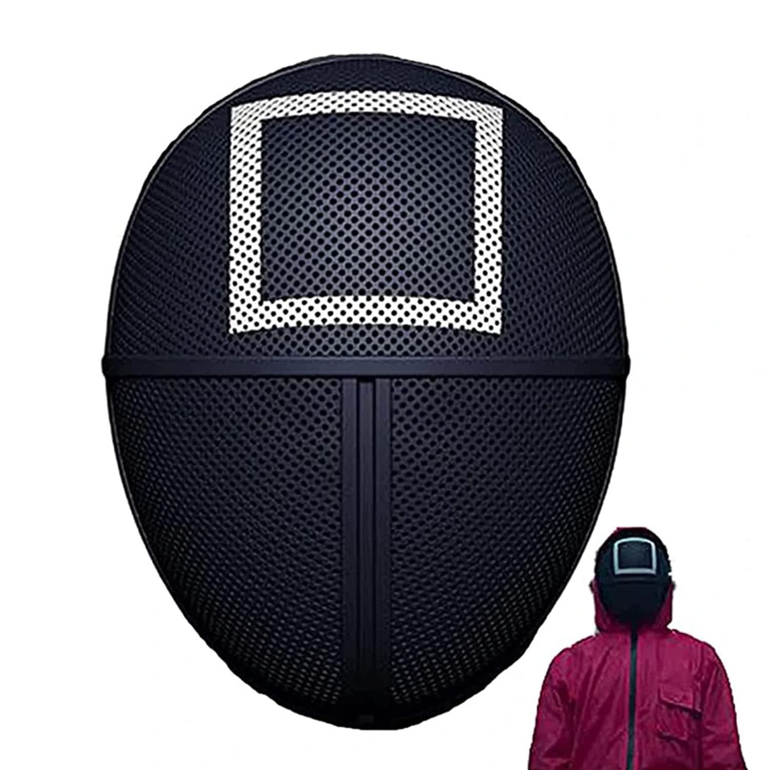 NIFTII Squid Game Mask – Realistic Squid Game Mask for Halloween | Premium Tv Show 2021 Worker Masks | Square, Circle or Triangle Masks Cosplay Face Cover, Masquerade Props Accessories |