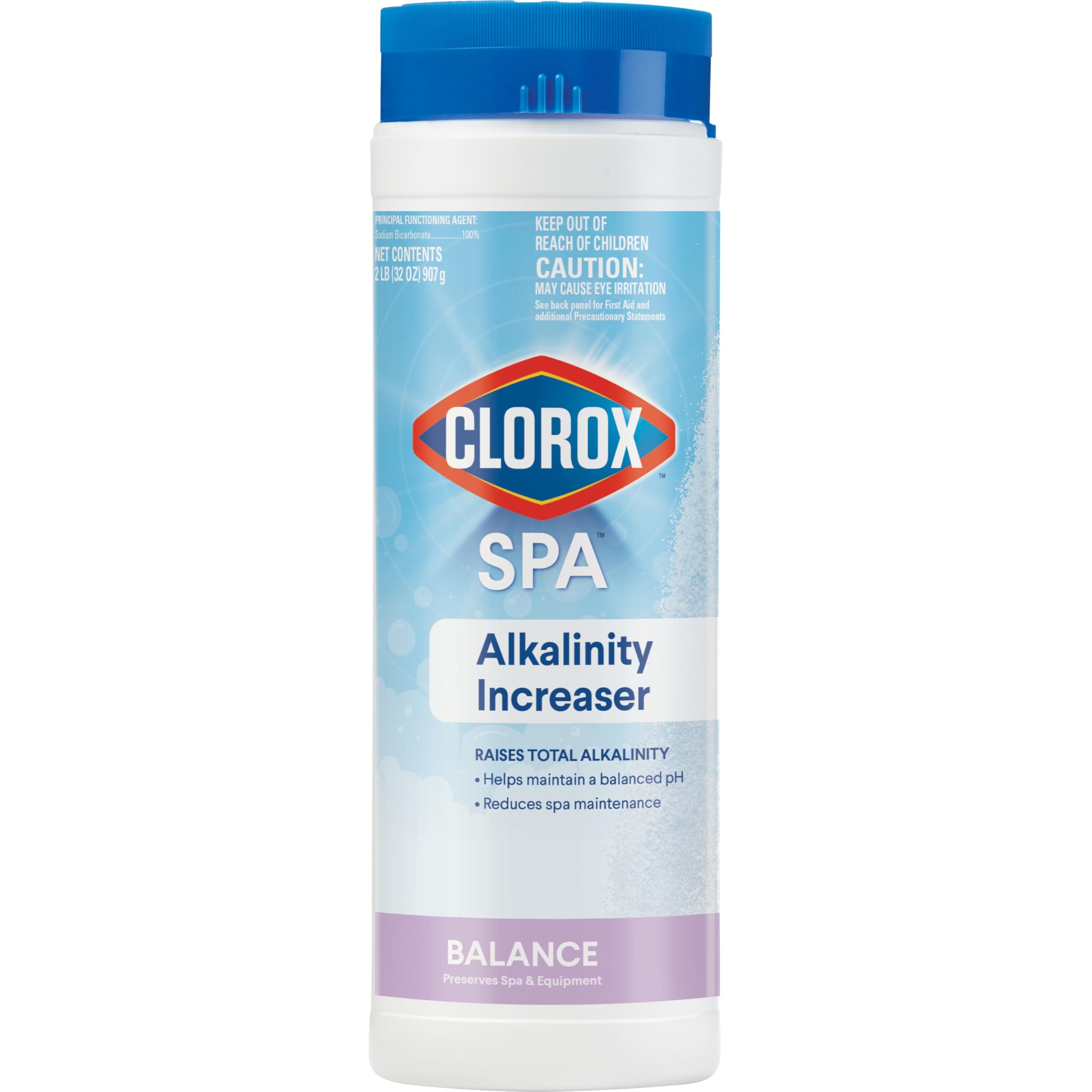 Clorox® Pool&Spa™ Alkalinity Increaser, Raises Total Alkalinity in Spa Water, Safe for All Spa Types, 2 lb (Pack of 1)
