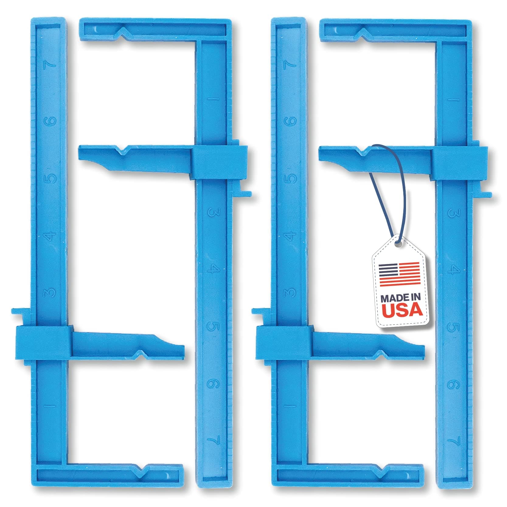 Excel Blades 7 Inch Plastic Bar Clamps, Adjustable for Hobby, Modeling Clamps, Hobby Tools for Model Building, Miniature Plastic Clamp, Made in USA, 4 Pack