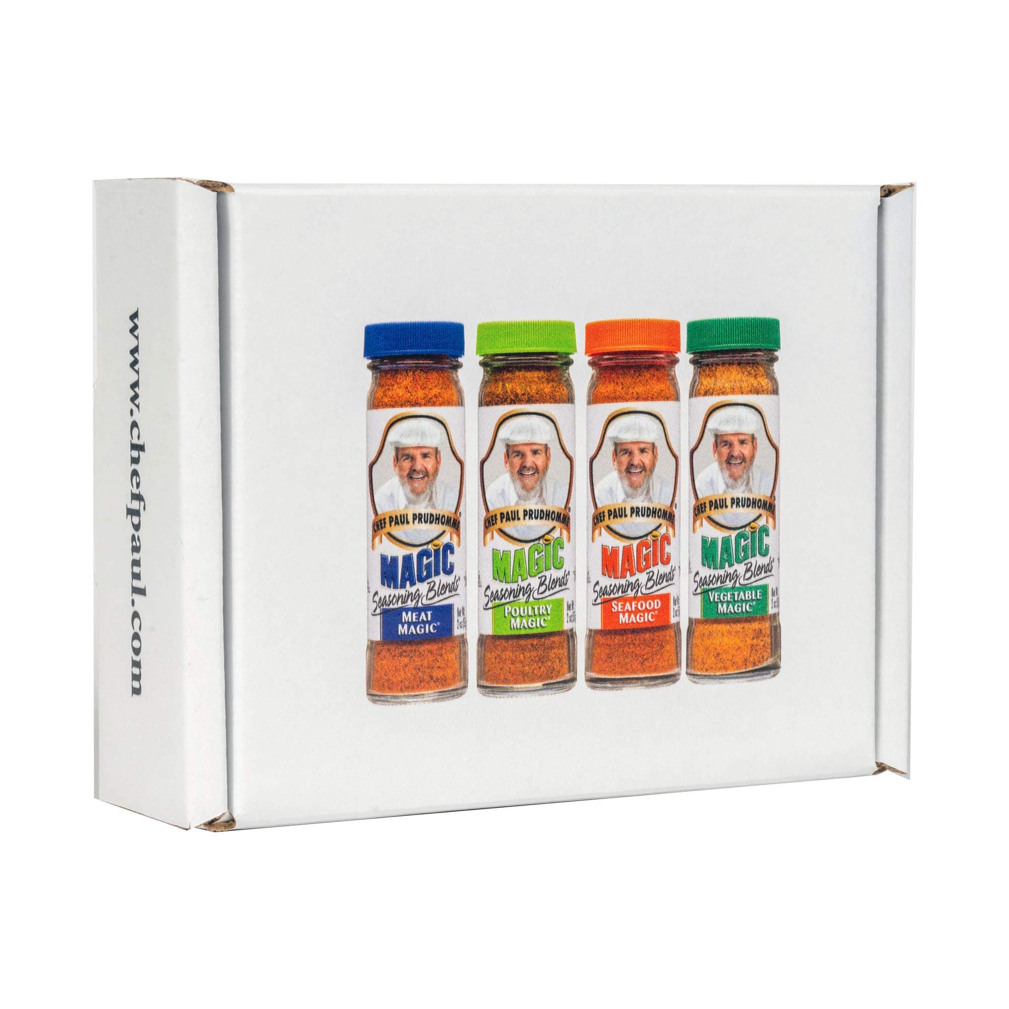Chef Paul Prudhomme's Magic Seasoning Blends ~ Magic 4-Pack, Qty. 4 2-Ounce Bottles