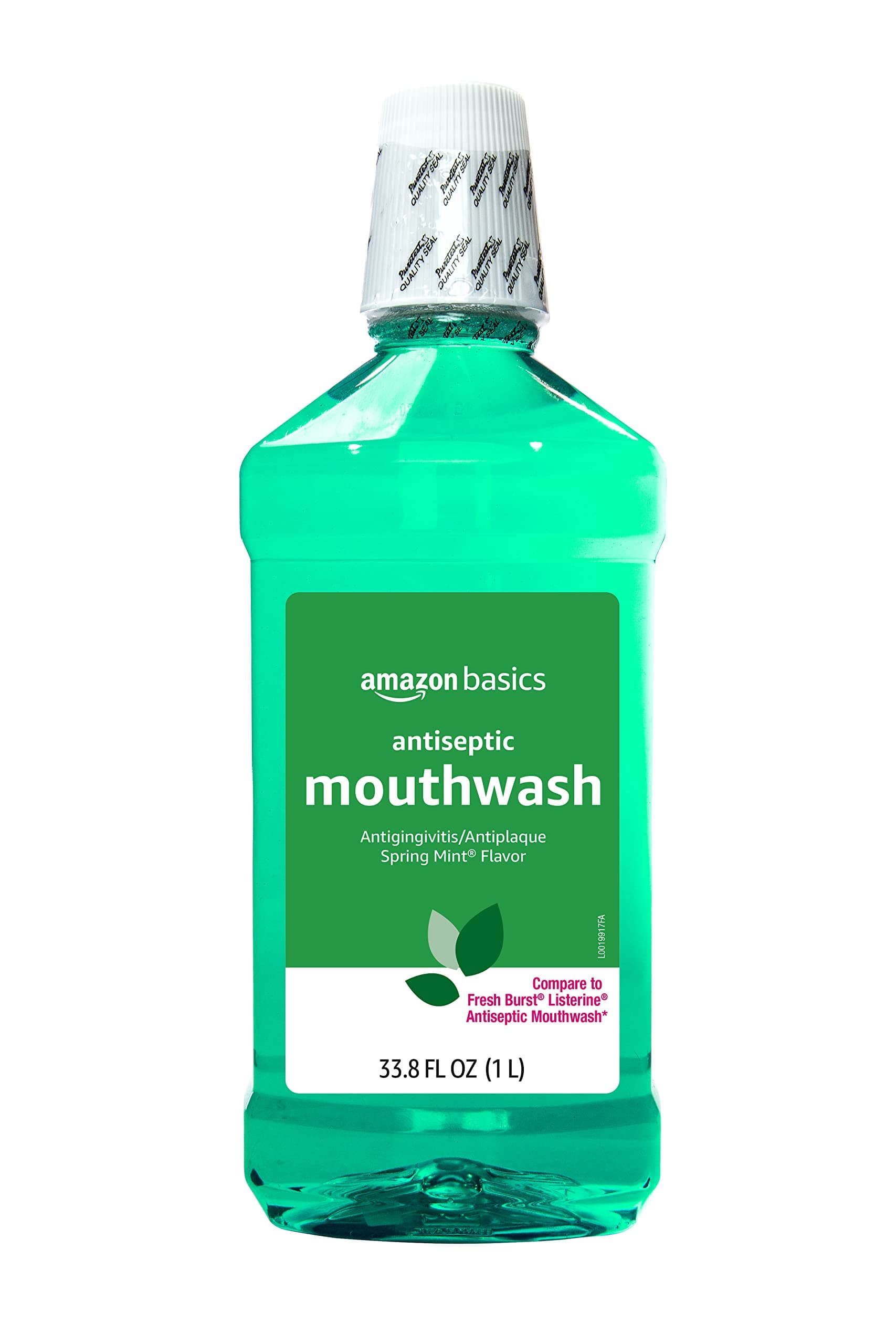 Antiseptic Mouthwash, Refreshing Mint Flavor, Oral Rinse for Clean Mouth, 33.80 fl oz, 1-Pack