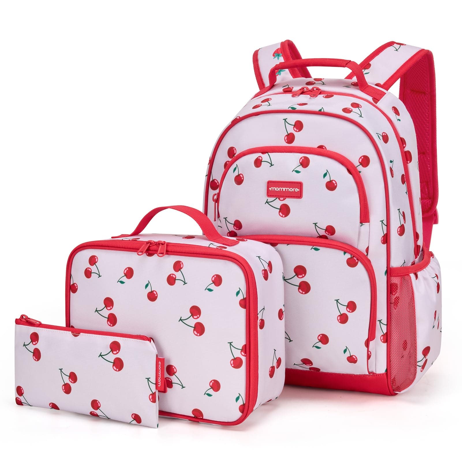 mommore Kids Backpack Set, Lightweight School Backpack for Kids Elementary Bookbag for Students with Chest Strap,3pcs