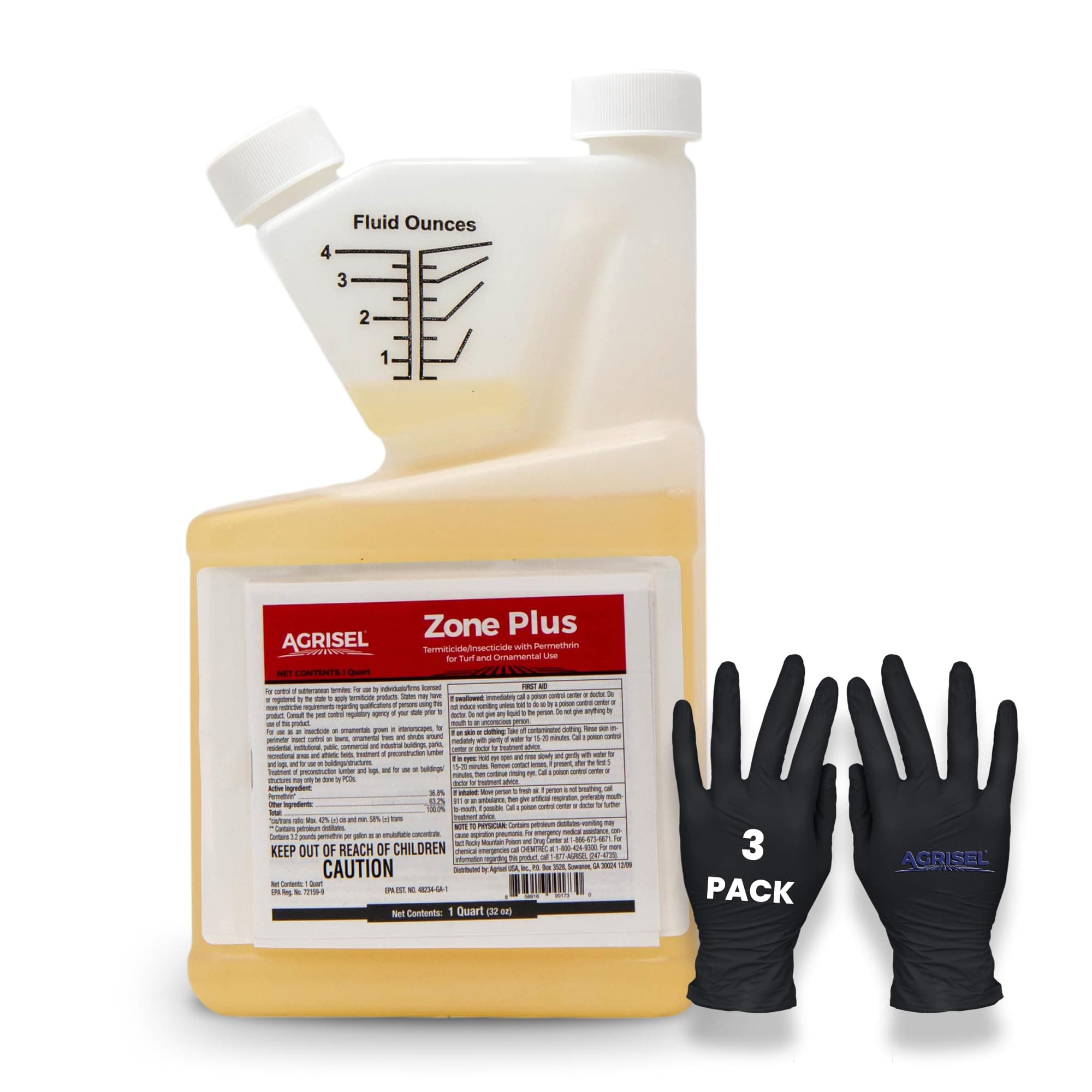 Zone Plus Insect & Pest Control, Broad Spectrum, for Indoor & Outdoor, Effective Against 100 Pests, Eco-Friendly, 3-Pack of Disposable is Included with Purchase, 32 Ounce