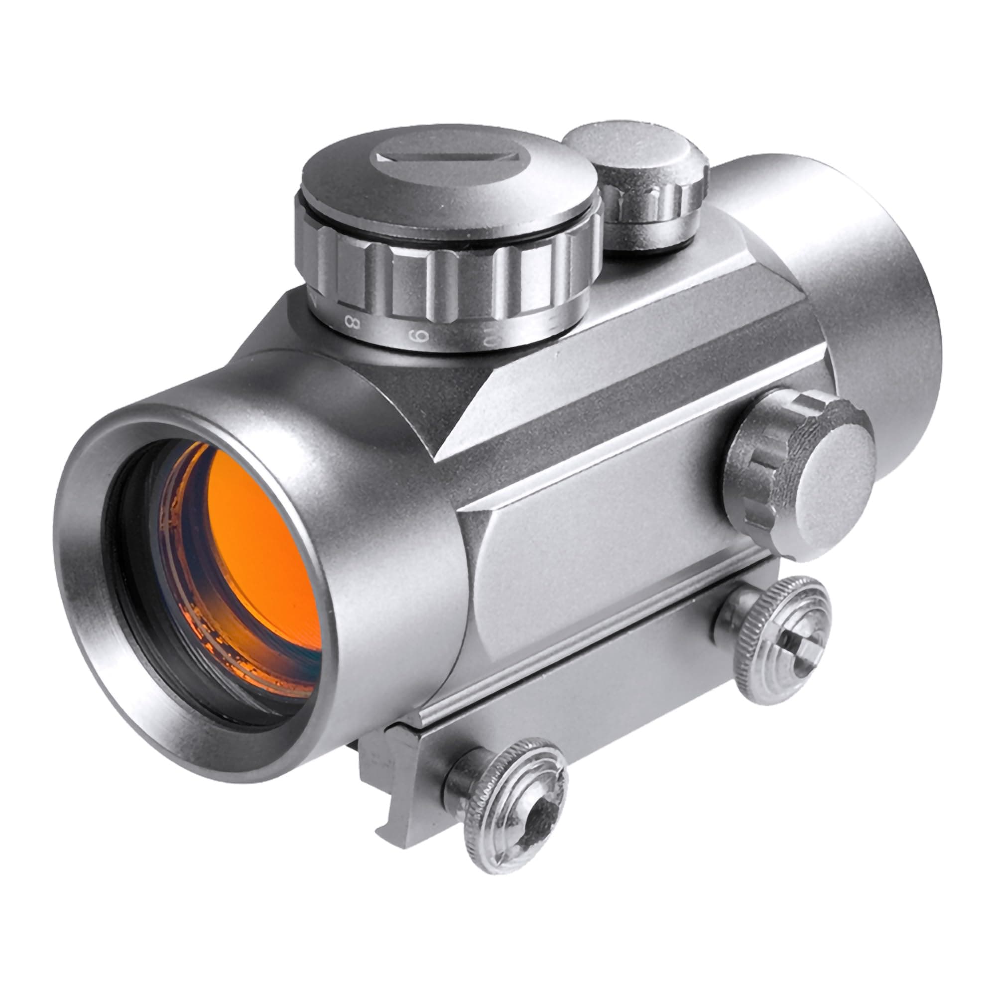 30mm Red Dot Sight – 1x Magnification, 5 MOA Reticle, Adjustable Brightness, Unlimited Eye Relief, Weaver Mount, Anti-Reflective Coating