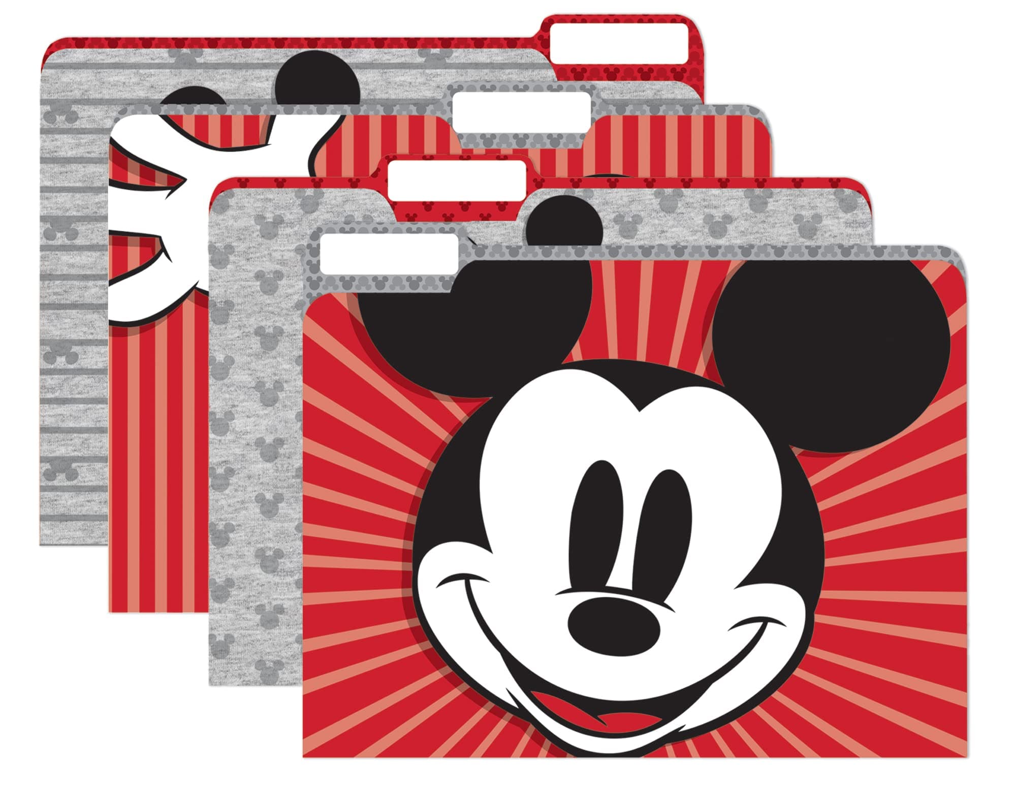 Eureka Mickey Mouse Throwback File Folders, Pack of 4
