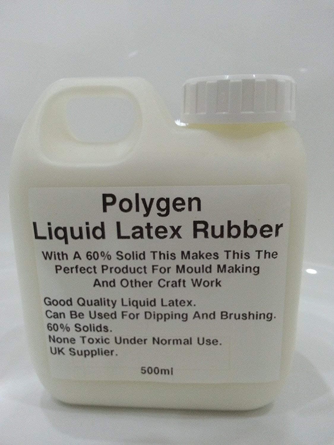 Polygen 500ml Liquid Latex Rubber - High Grade Mould Making/Special Effects