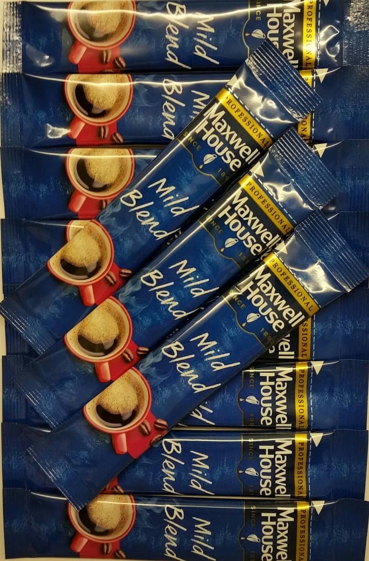 100 (4 x 25) Maxwell House Mild - Individual One Cup Instant Coffee Sachets