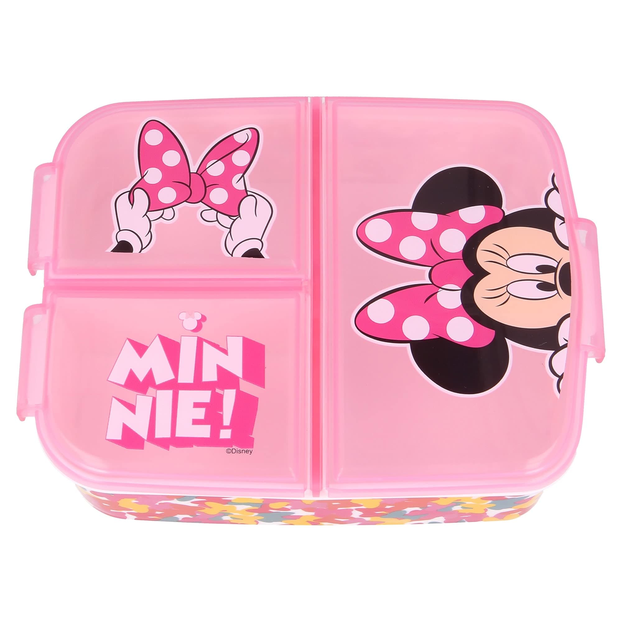 UNKNOWN Minnie Mouse Lunchbox with compartments, 51120, Estándar