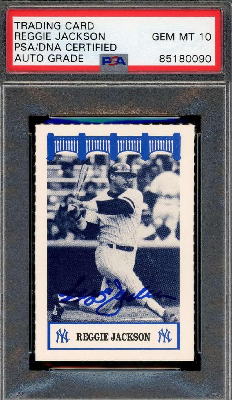 Reggie Jackson Gem Mint 10 PSA DNA Signed 1992 Wiz Yankees of The 70's Autographed