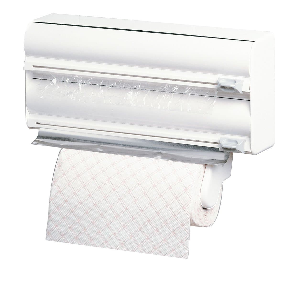 Rayen Kitchen Roll Holder, ABS, White, 15 x 4 x 10 inches, 2200 Model Number, Wall Mount