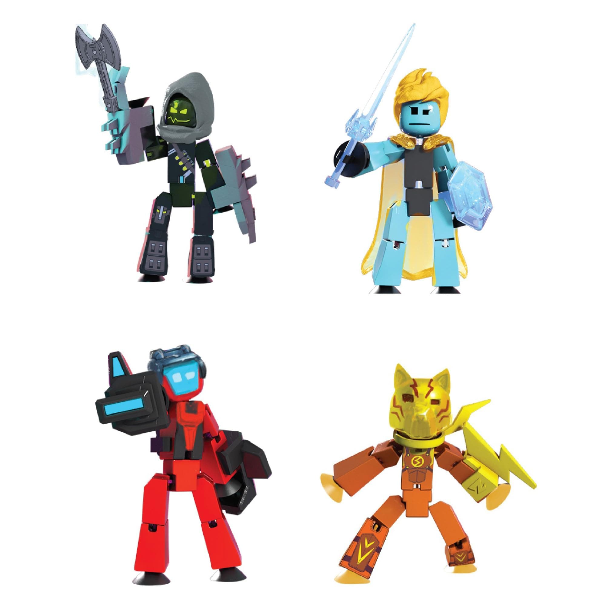 StikBot Legendz Series 2 - Includes MERC, Doctor Nevermore, Bolt, Kallista - Collectible Action Figures and Accessories, Stop Motion Animation, Ages 4 and Up