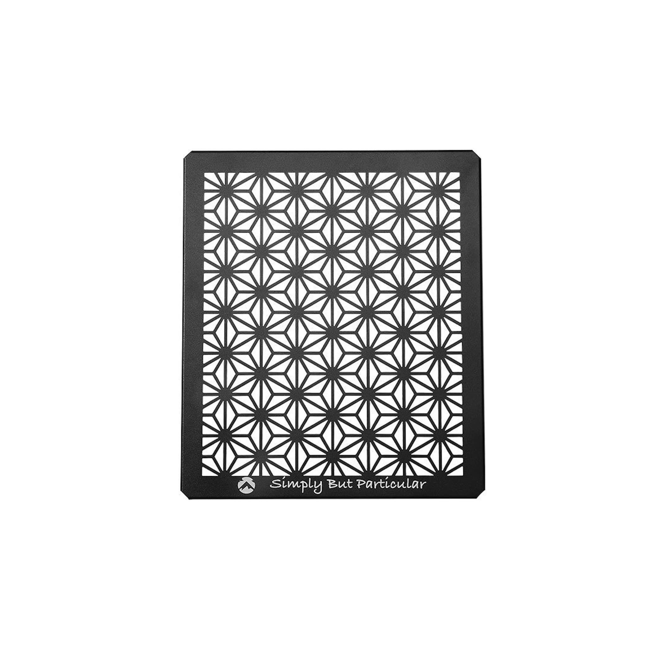 camping moon Connecting Top Plate Half size for Field Rack Leaf Design Aluminum Black T-2309-C