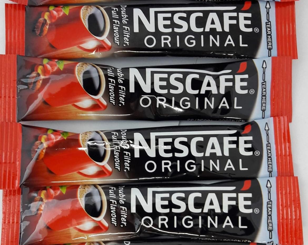 100 (1x100) Original (Double Filter) - Individual One Cup Instant Coffee Sachets Medium Roast BY HEALTHY HOME Original Coffee Sticks