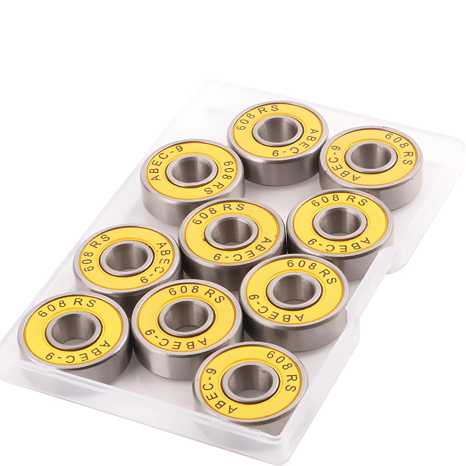CESFONJER 10 x ABEC 9 Frictionless Ball Bearings for Inline Skates
